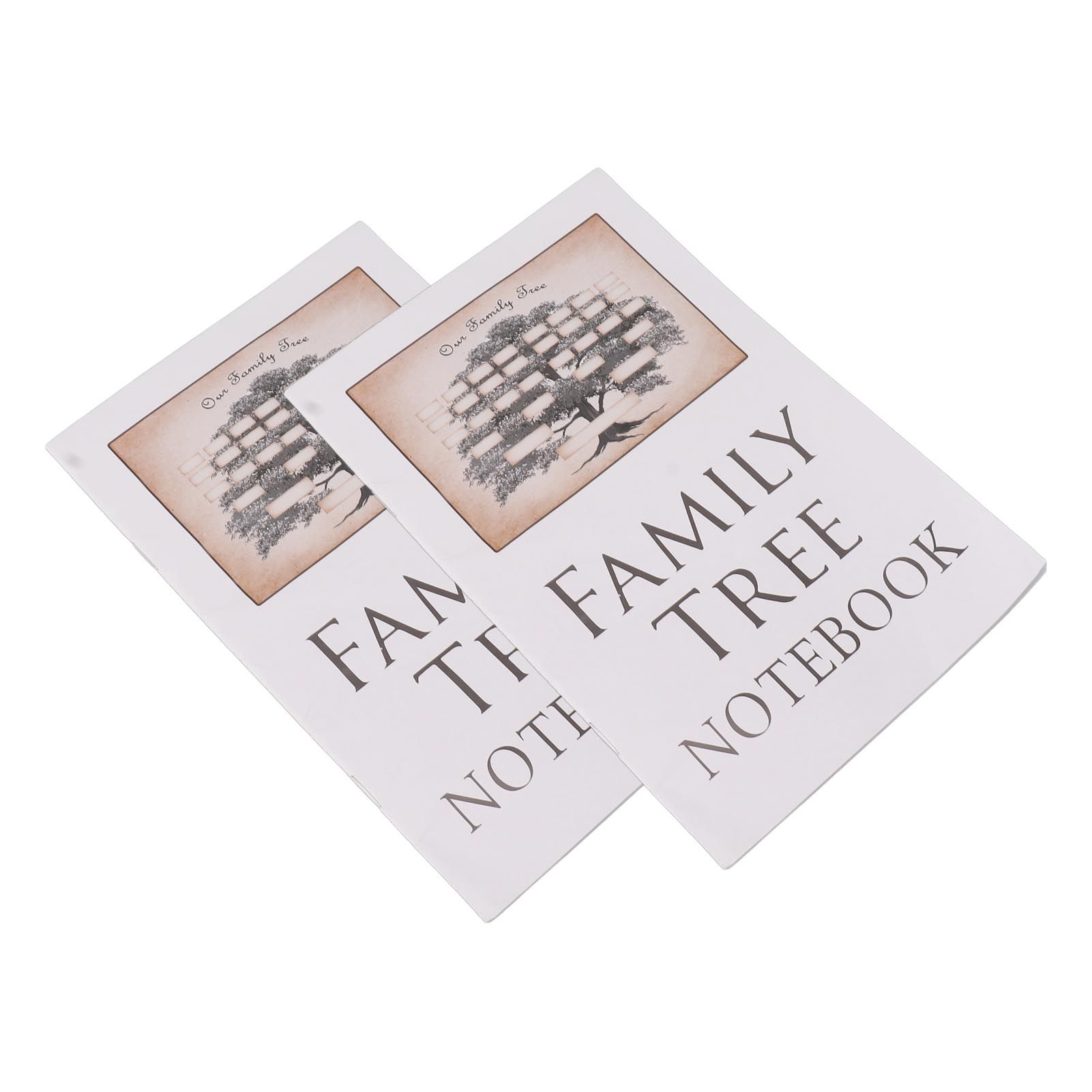 2Pcs Family Tree Notebook 16 Pages Double Sides Family History Record Book Workbook for Family Office Stationery - Image 3