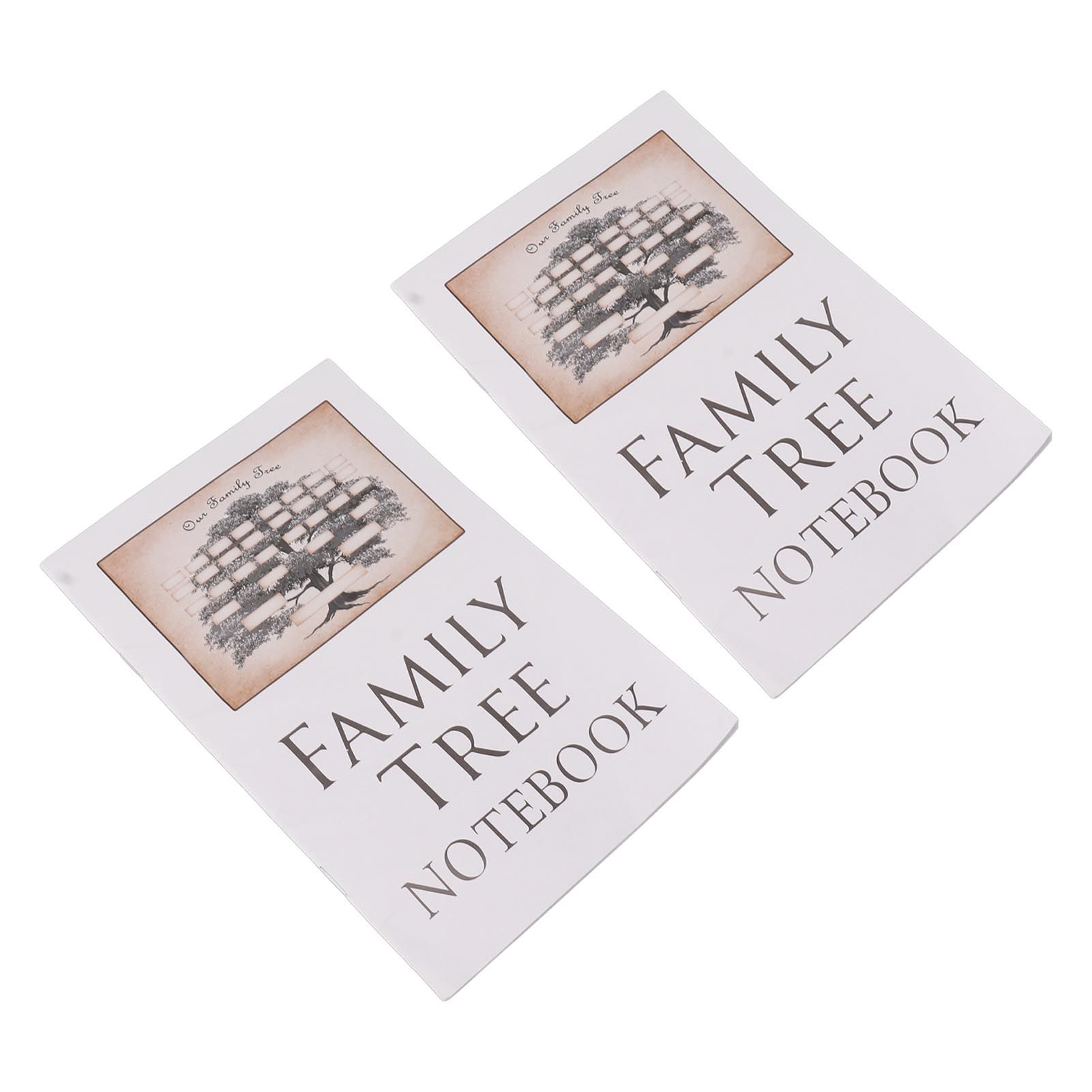 2Pcs Family Tree Notebook 16 Pages Double Sides Family History Record Book Workbook for Family Office Stationery - Image 5