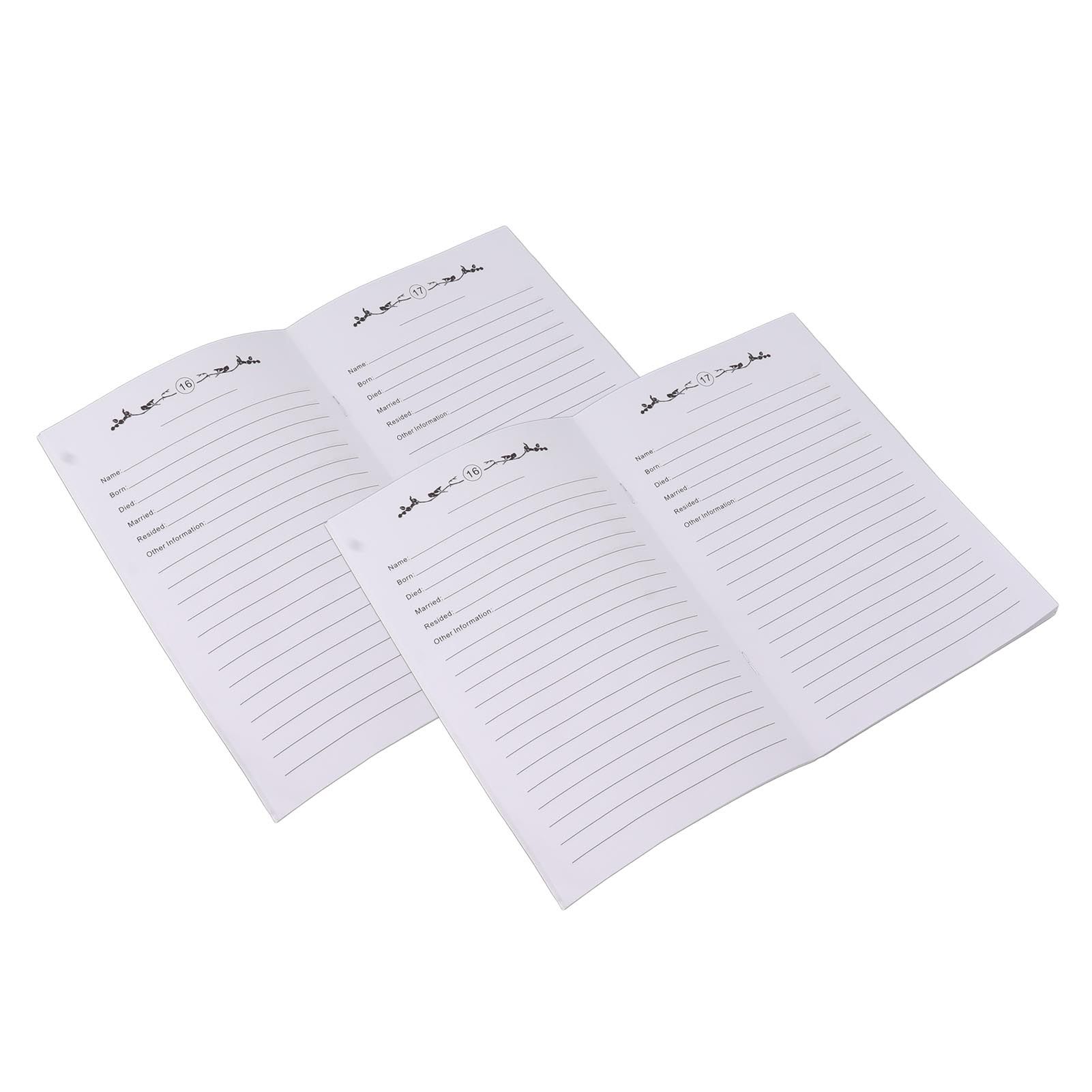2Pcs Family Tree Notebook 16 Pages Double Sides Family History Record Book Workbook for Family Office Stationery - Image 6
