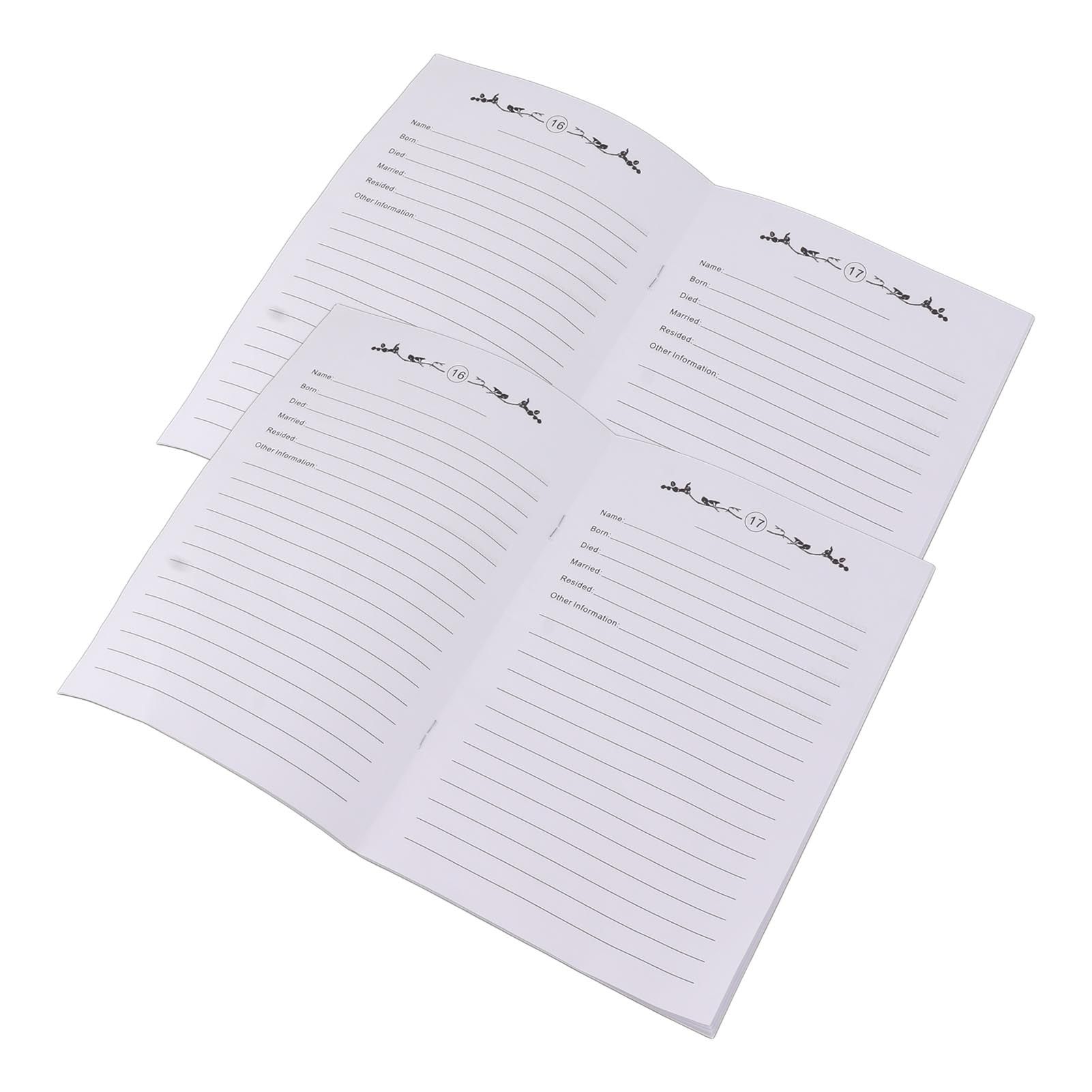 2Pcs Family Tree Notebook 16 Pages Double Sides Family History Record Book Workbook for Family Office Stationery - Image 7