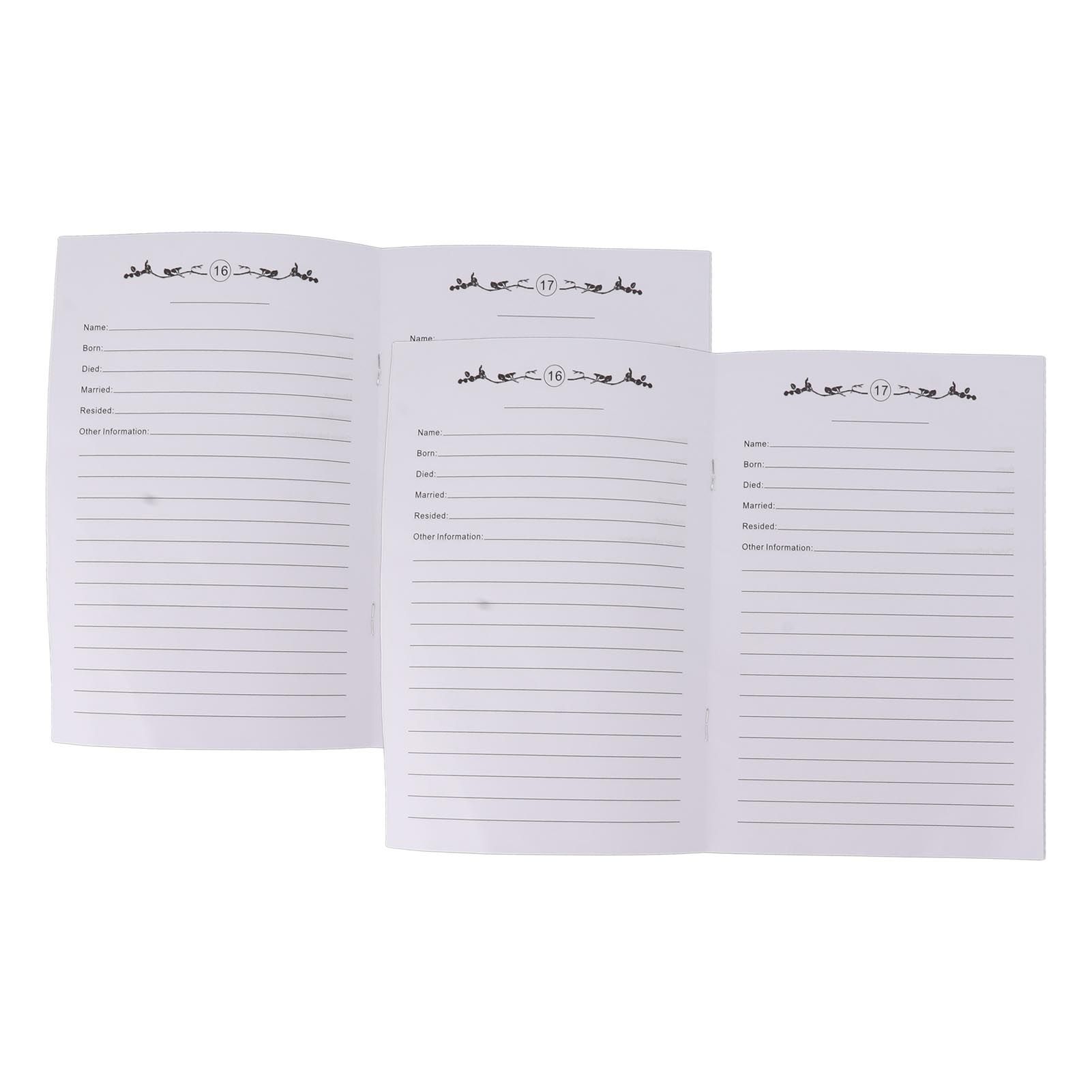 2Pcs Family Tree Notebook 16 Pages Double Sides Family History Record Book Workbook for Family Office Stationery - Image 8