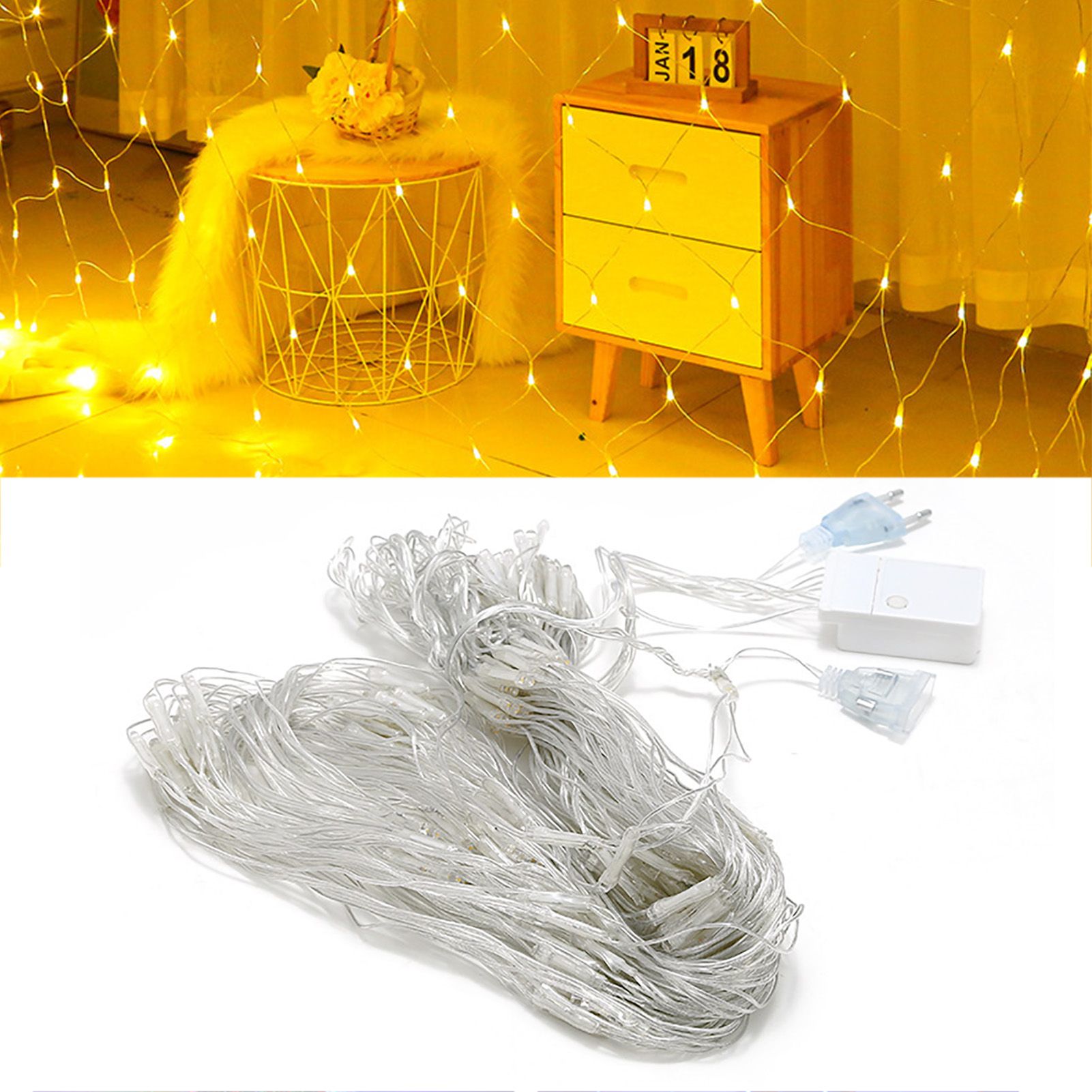 Net Mesh String LED Lights 4.9x4.9ft Waterproof Outdoor Christmas Net Lights for Christmas Outdoor Wedding - Image 4
