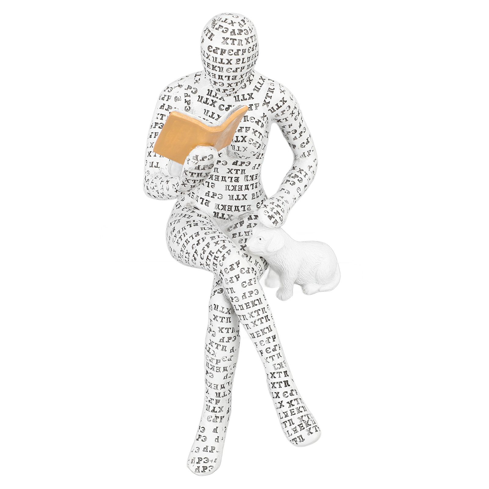 Women Thinker Statue Unique Resin Pulp Reading Women Figurine Decor for Home Office Library W310 11 - Image 6