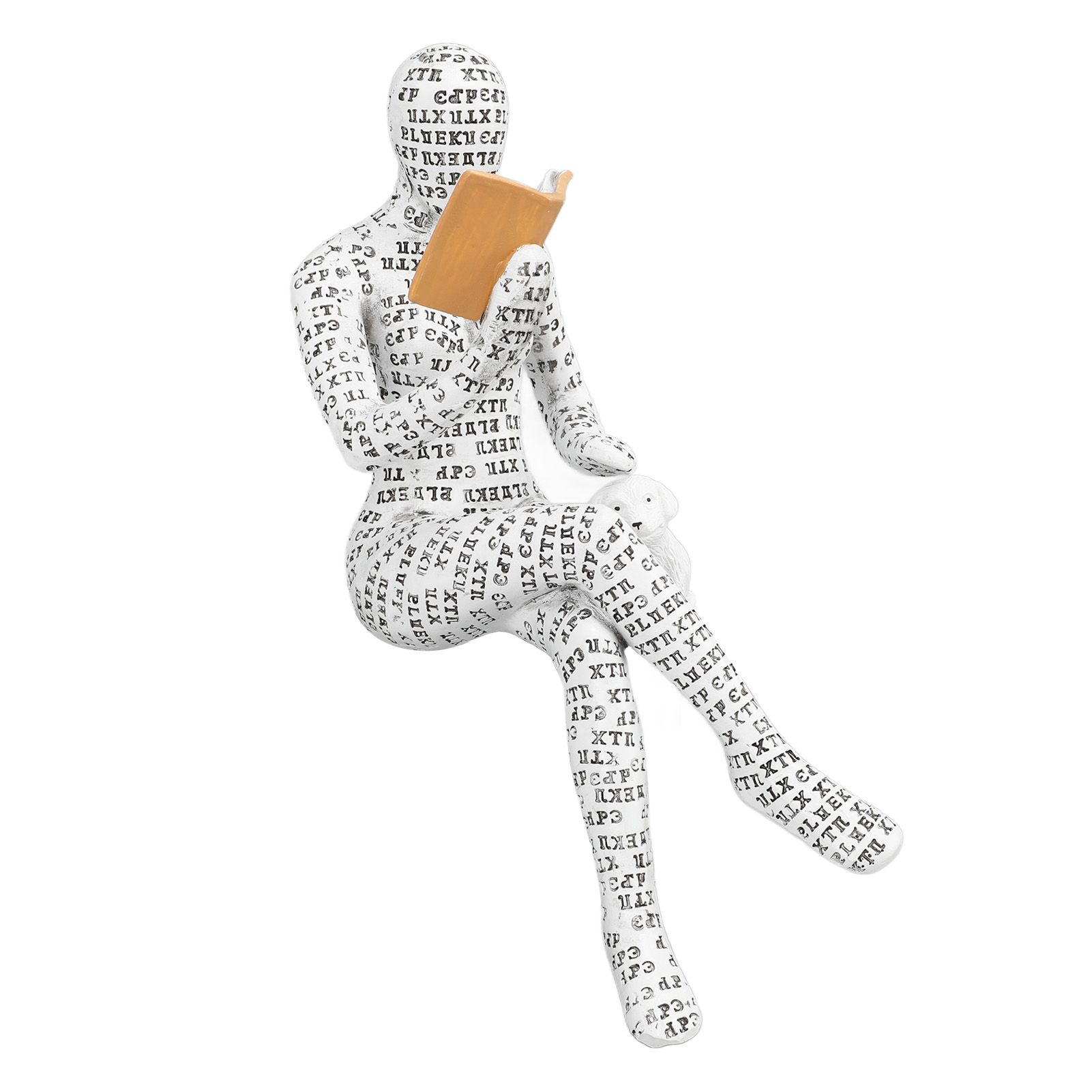 Women Thinker Statue Unique Resin Pulp Reading Women Figurine Decor for Home Office Library W310 11 - Image 7