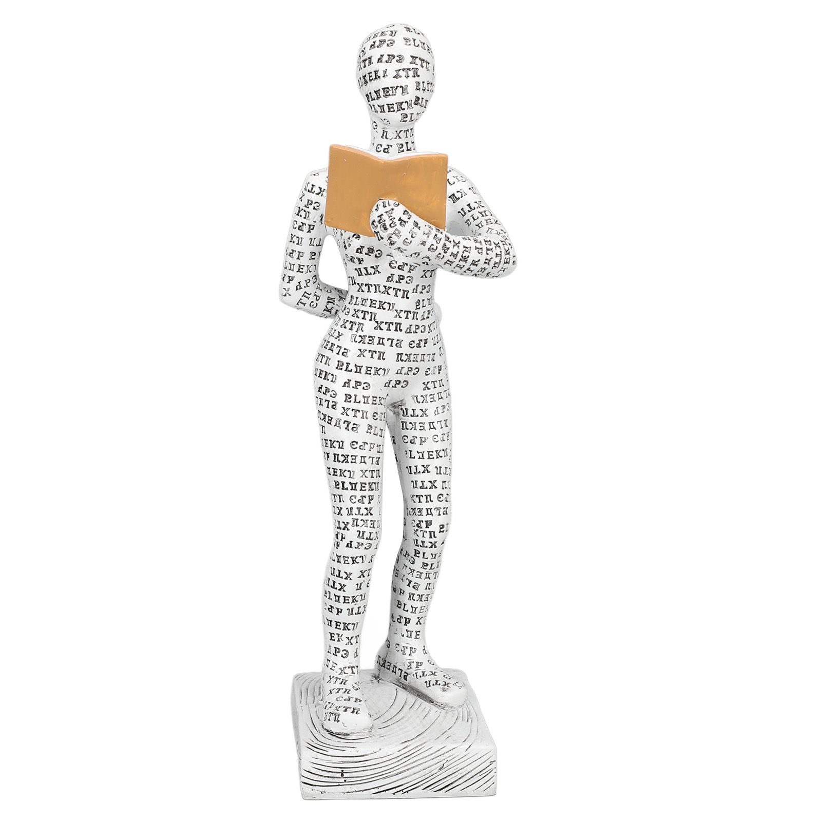 Women Thinker Statue Unique Resin Pulp Reading Women Figurine Decor for Home Office Library W310 12 - Image 1