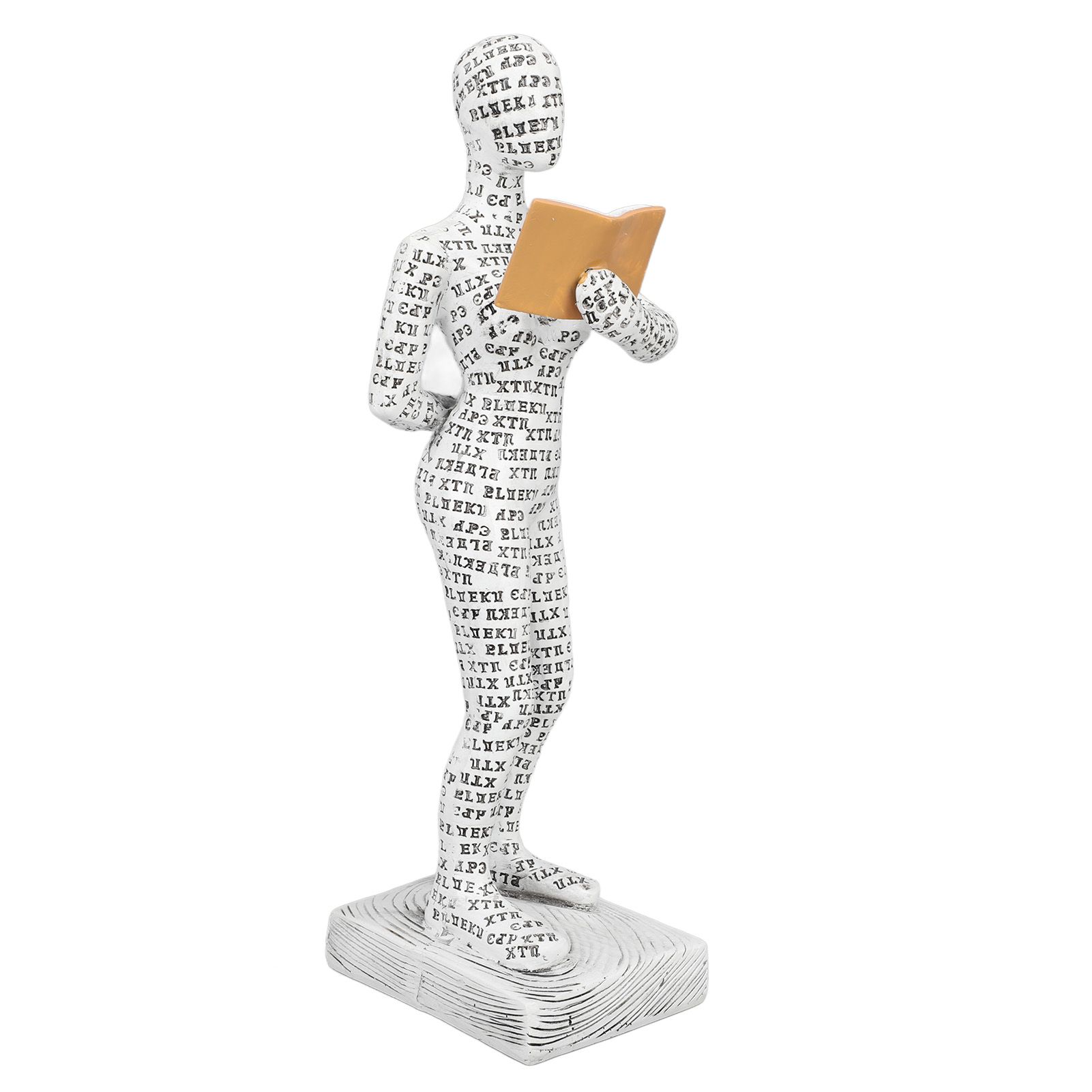 Women Thinker Statue Unique Resin Pulp Reading Women Figurine Decor for Home Office Library W310 12 - Image 2
