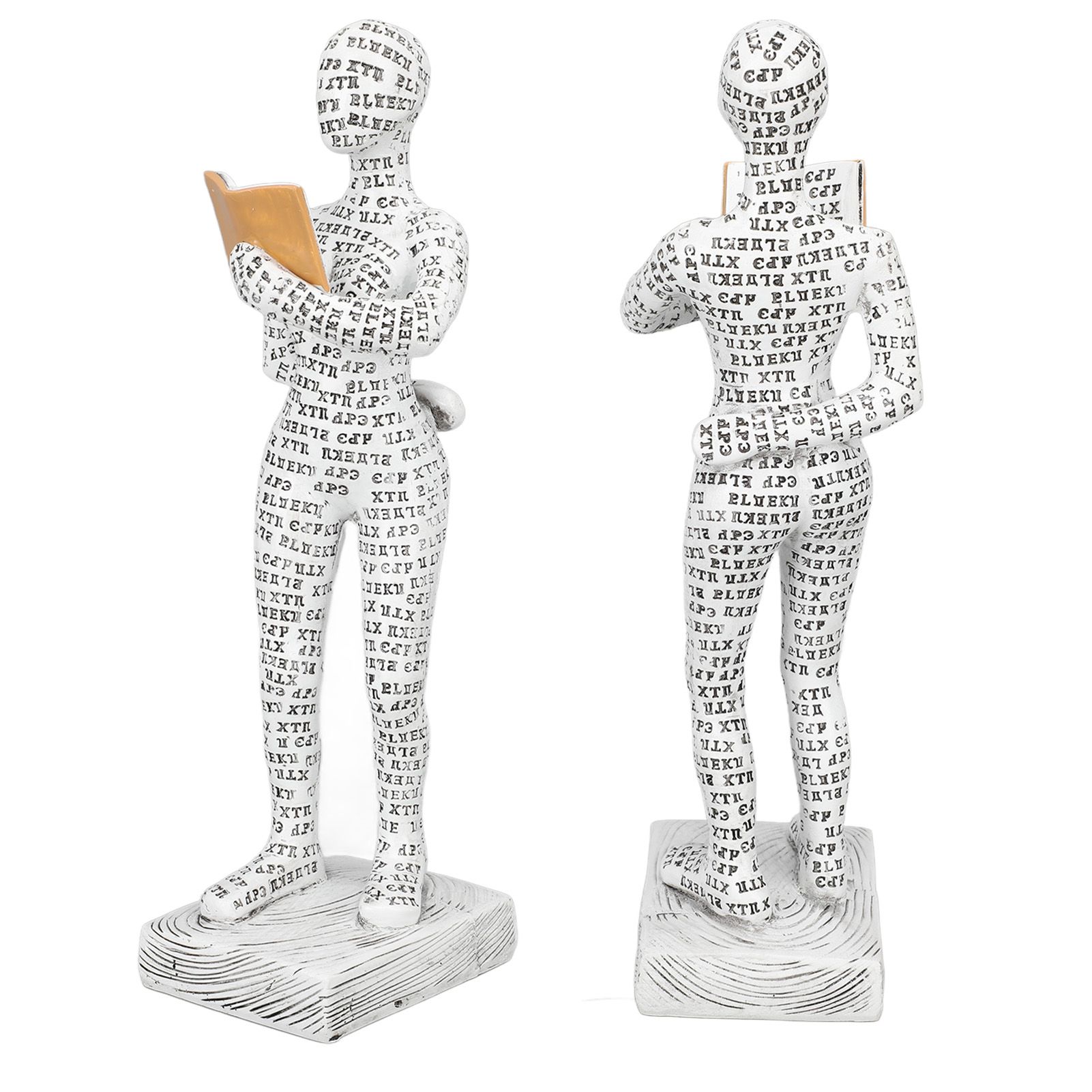 Women Thinker Statue Unique Resin Pulp Reading Women Figurine Decor for Home Office Library W310 12 - Image 7