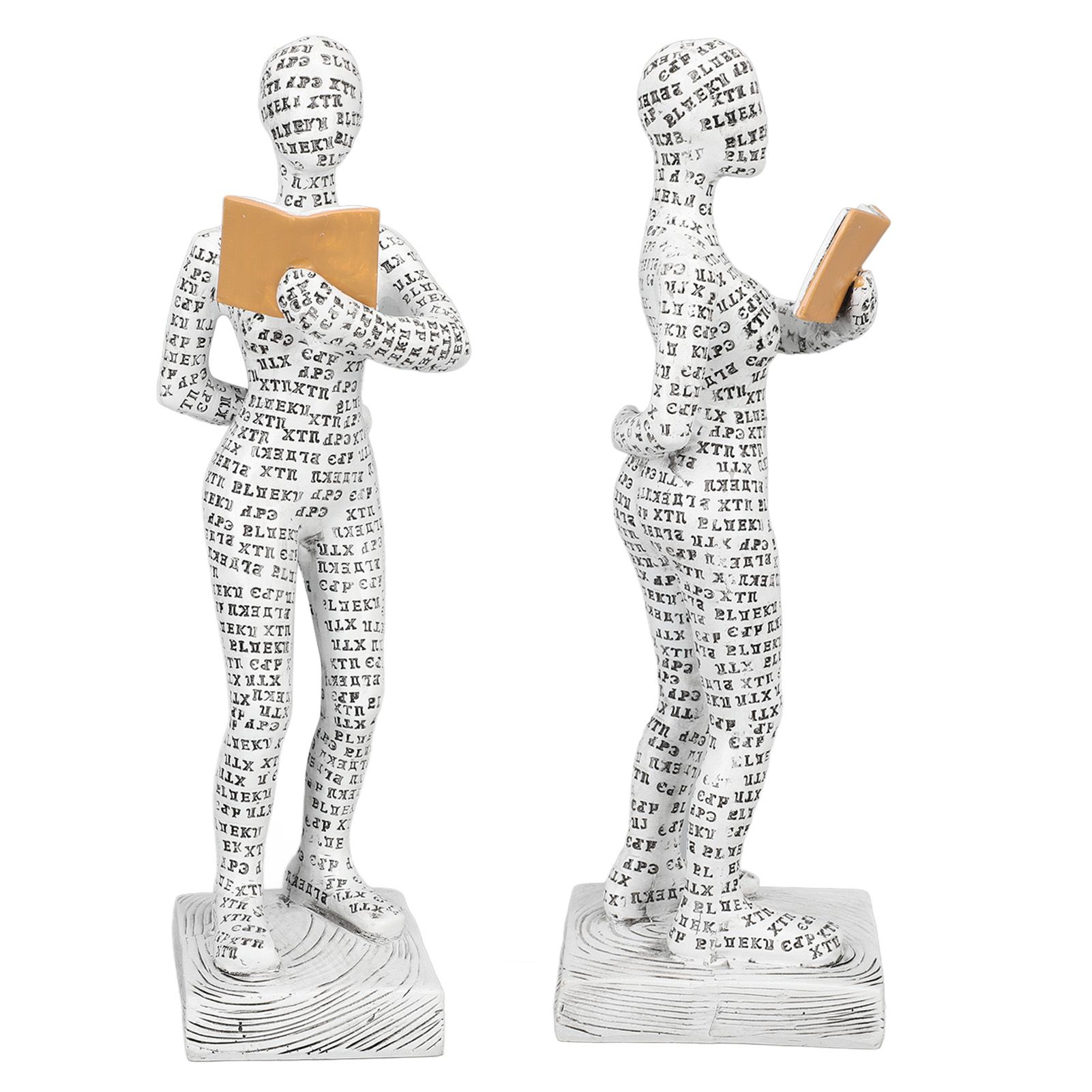 Women Thinker Statue Unique Resin Pulp Reading Women Figurine Decor for Home Office Library W310 12 - Image 8