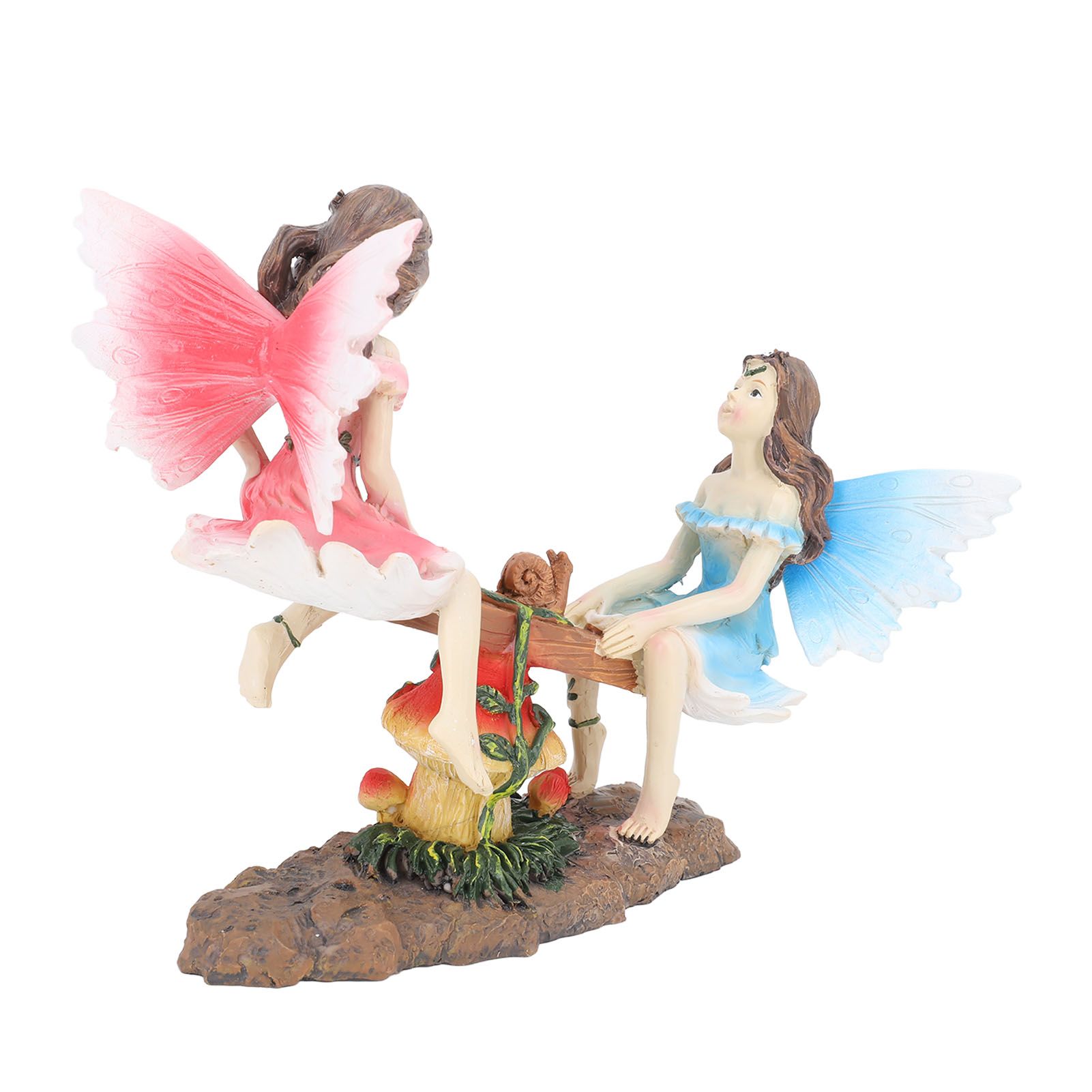 Fairy Statue Ornament Seesaw Figure Resin Realistic Figurine Decoration for Garden Home Living Room Office - Image 5