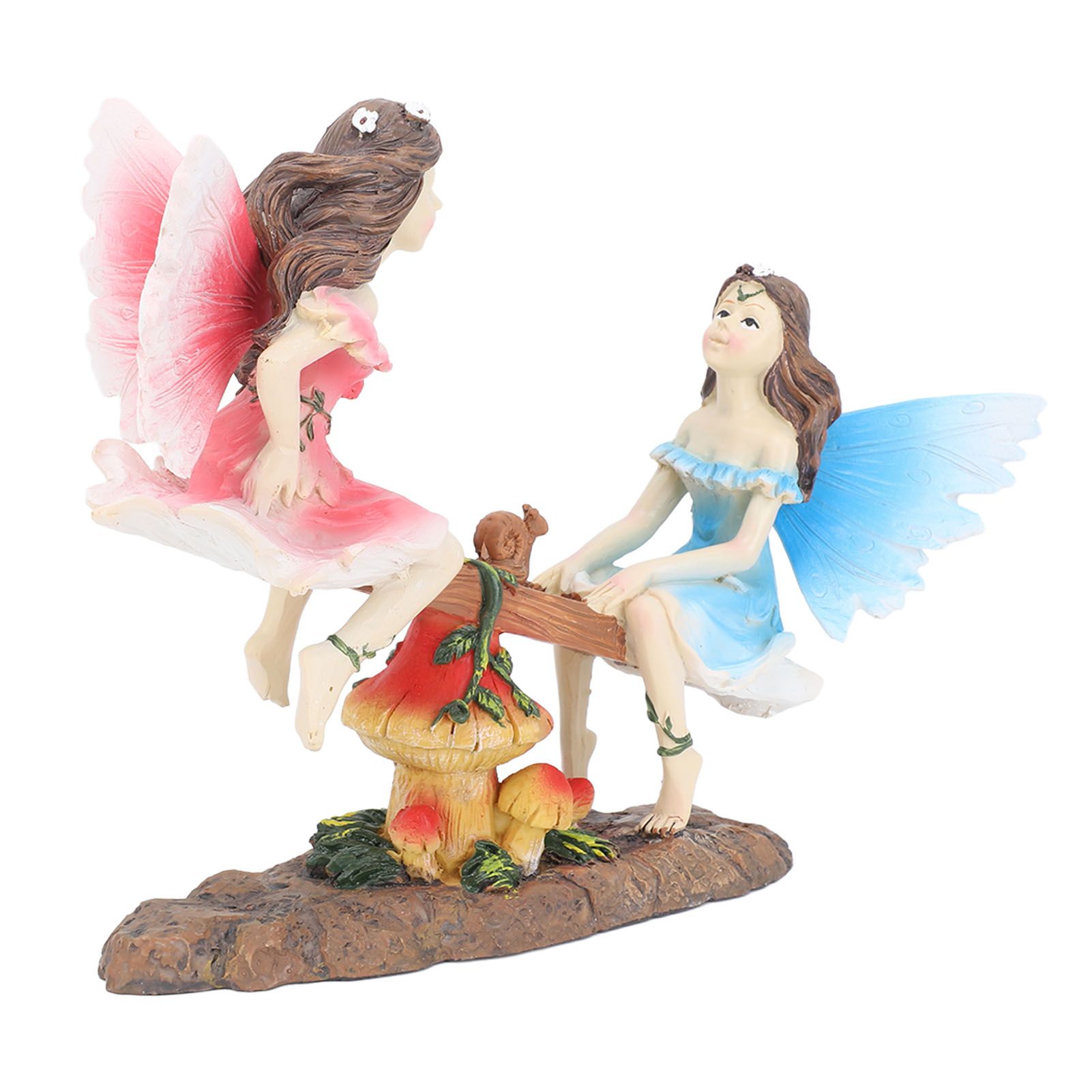 Fairy Statue Ornament Seesaw Figure Resin Realistic Figurine Decoration for Garden Home Living Room Office - Image 7