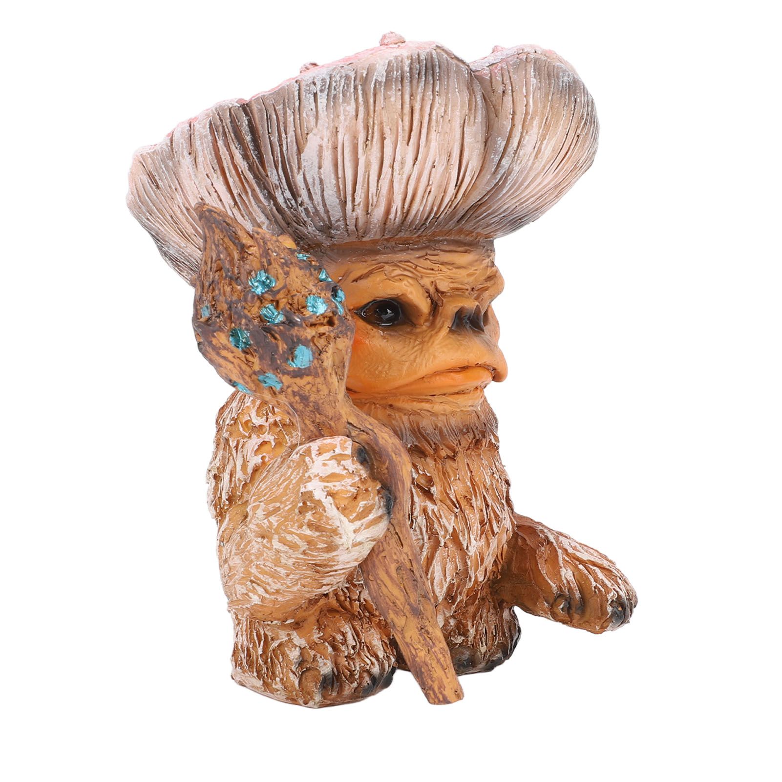 Fairy Mushroom Monster Resin Gothic Style Exquisite Vividly Detailed Outdoor Garden Statue for Lawn Yard Balcony A - Image 2