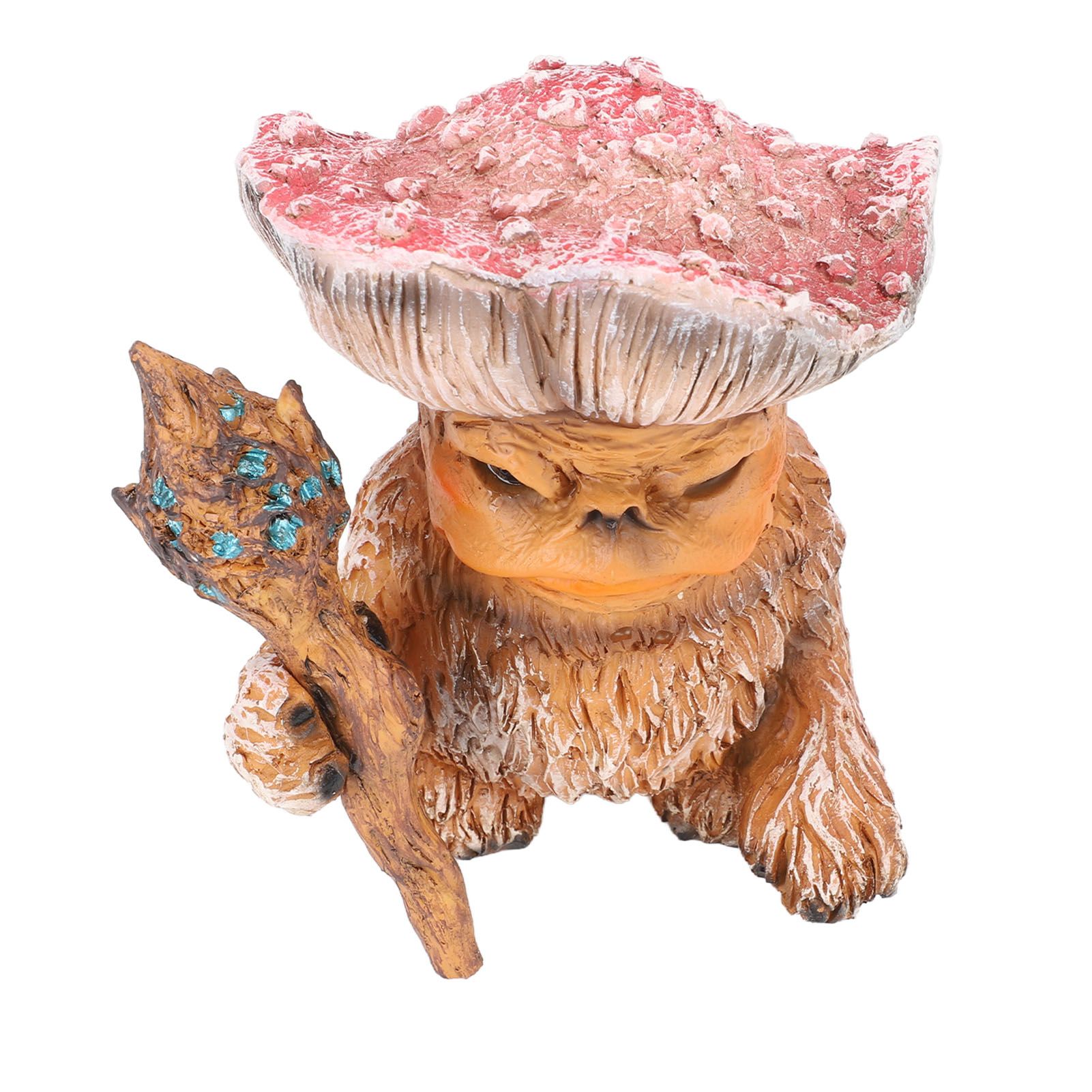 Fairy Mushroom Monster Resin Gothic Style Exquisite Vividly Detailed Outdoor Garden Statue for Lawn Yard Balcony A - Image 4