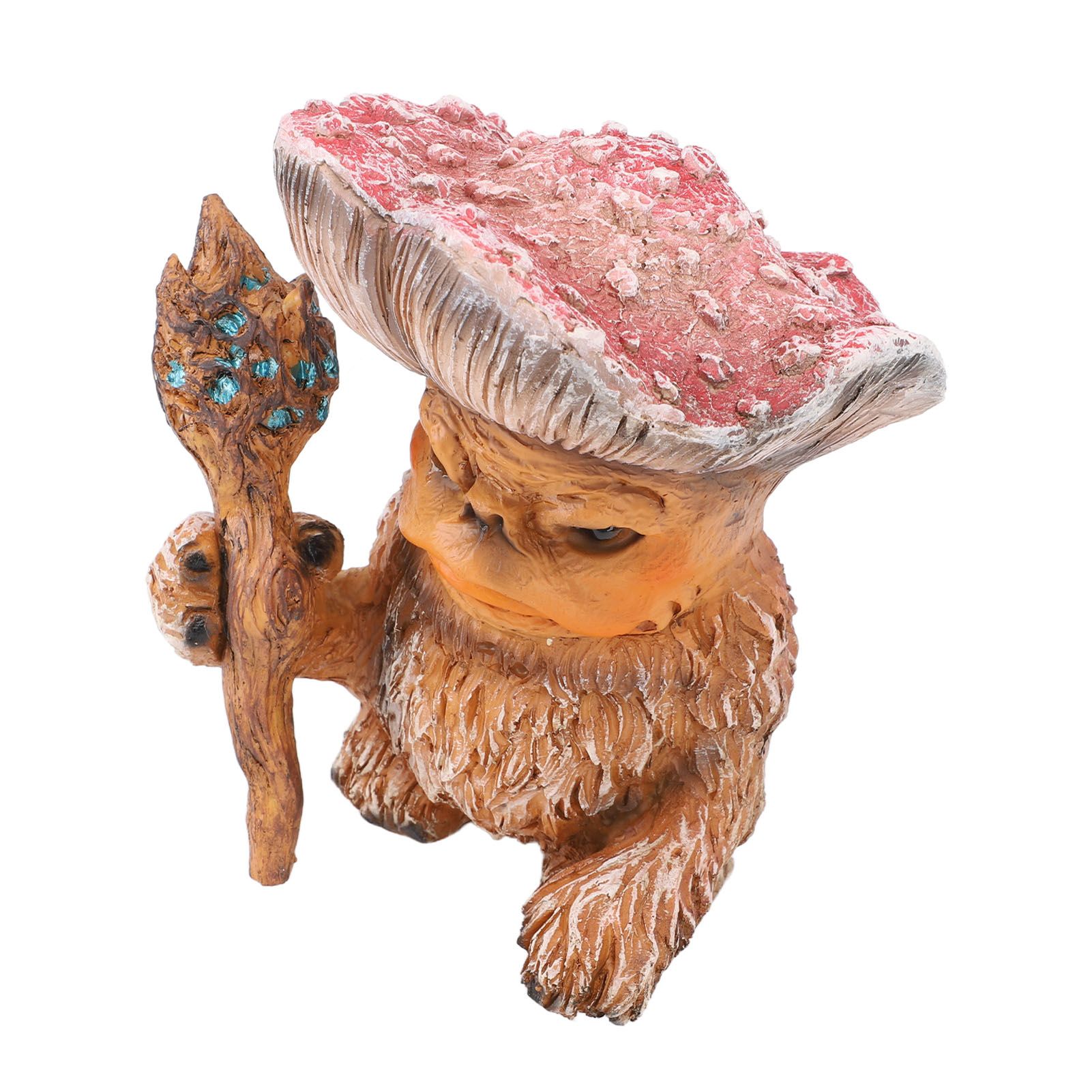 Fairy Mushroom Monster Resin Gothic Style Exquisite Vividly Detailed Outdoor Garden Statue for Lawn Yard Balcony A - Image 5