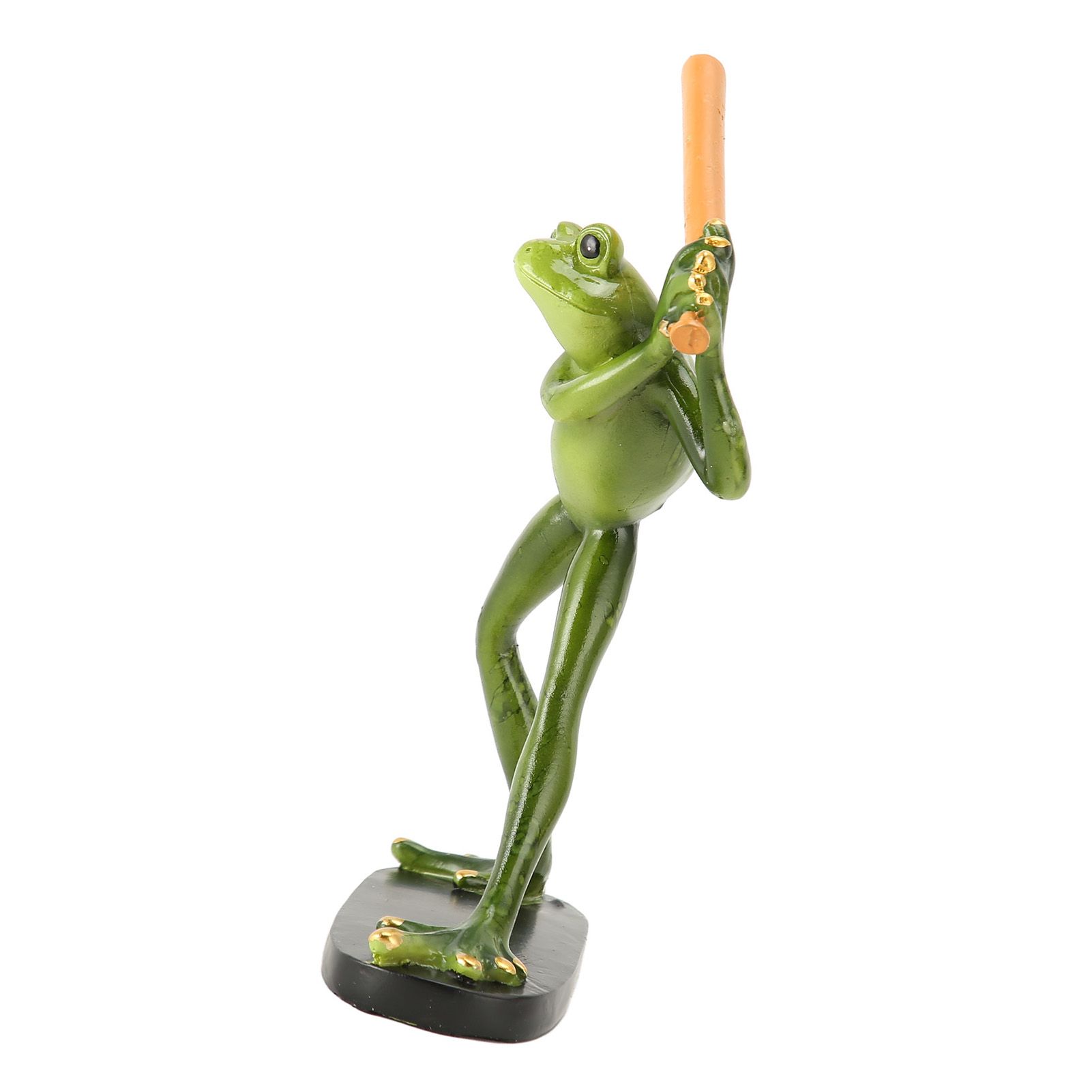Frog Statue Resin Sports Frog Figurine Decor Sculpture Statue Crafts for Outdoor Garden Patio Lawn Bonsai Porch Play Baseball - Image 8