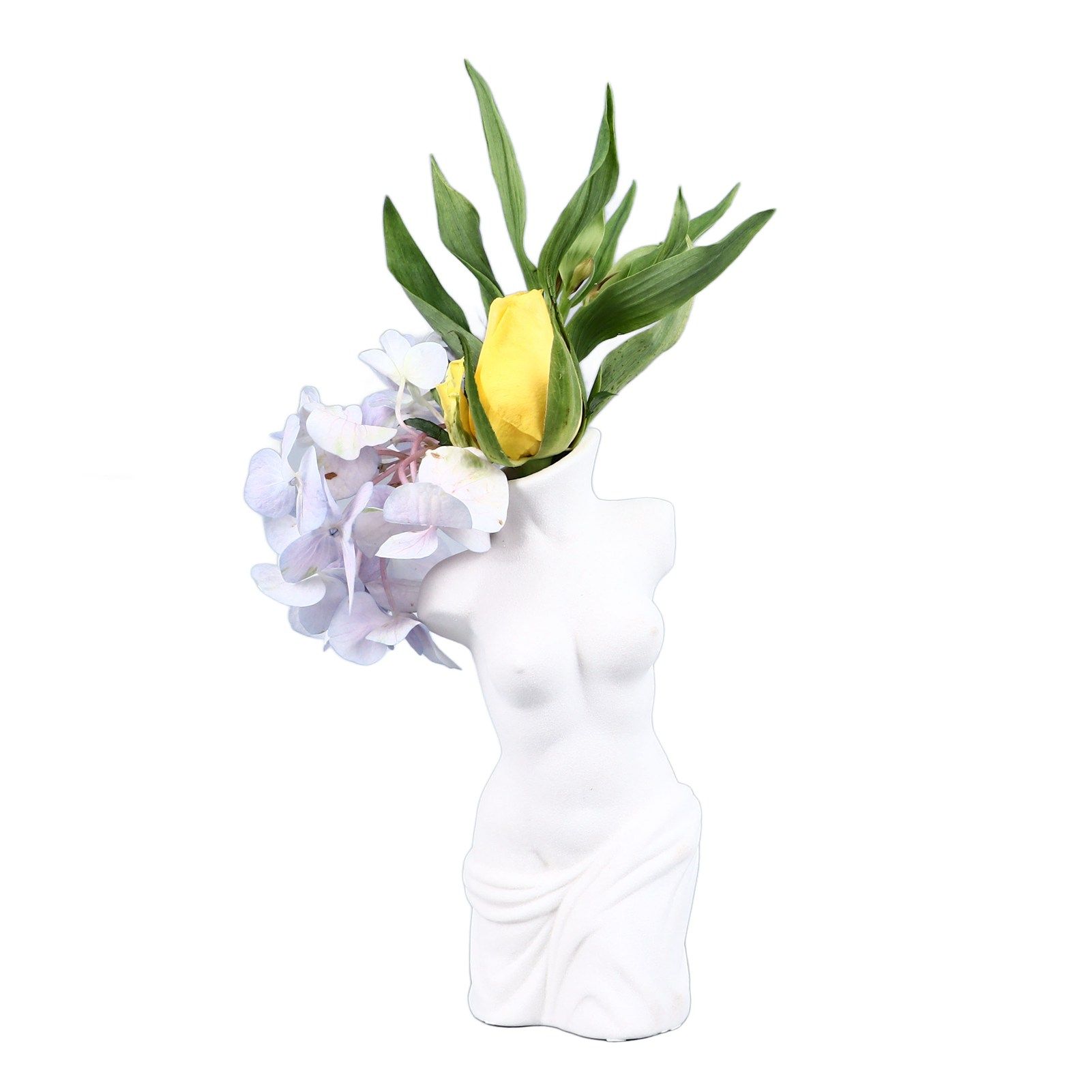 Female Body Vase White Ceramic Creative Feminine Curve Vases for Home Living Room Guesthouse Decoration - Image 8