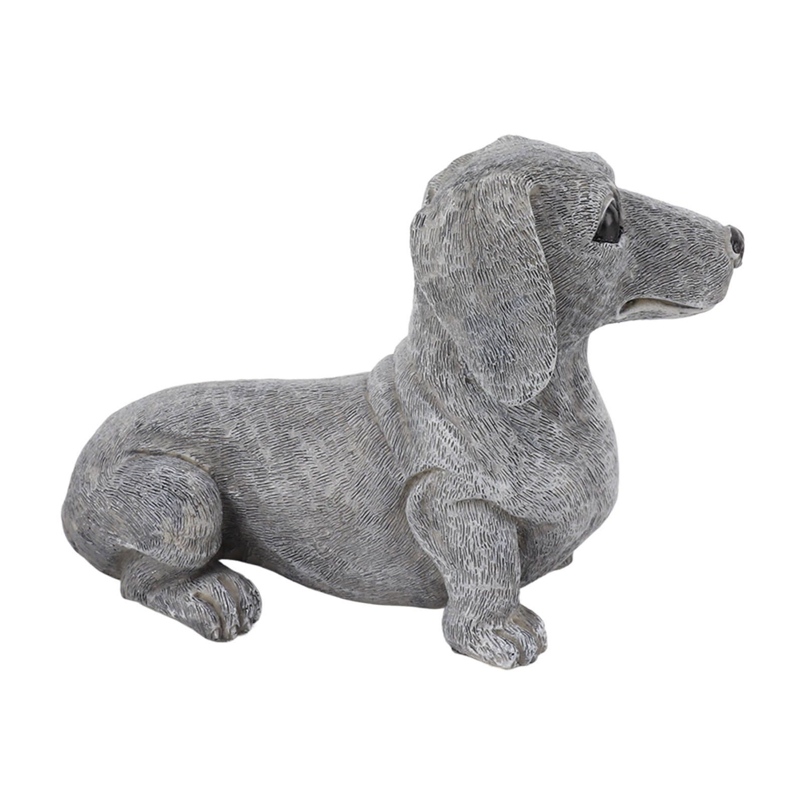 Dachshund Figurine Resin Dachshund Sculpture Outdoor Statue Ornament Dog Lover Gift For Garden Patio Lawn Courtyard Home Desktop Decoration - Image 1