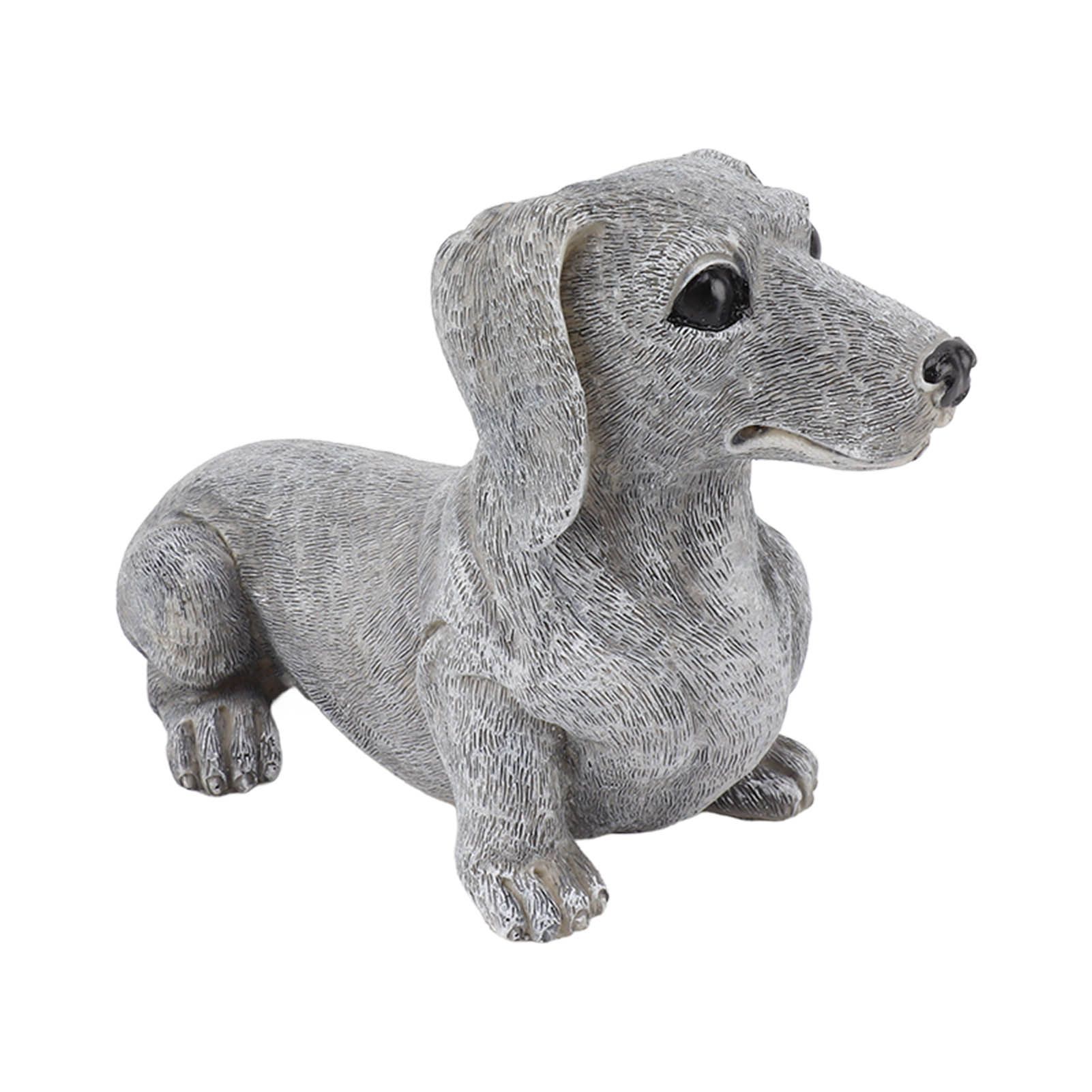 Dachshund Figurine Resin Dachshund Sculpture Outdoor Statue Ornament Dog Lover Gift For Garden Patio Lawn Courtyard Home Desktop Decoration - Image 3