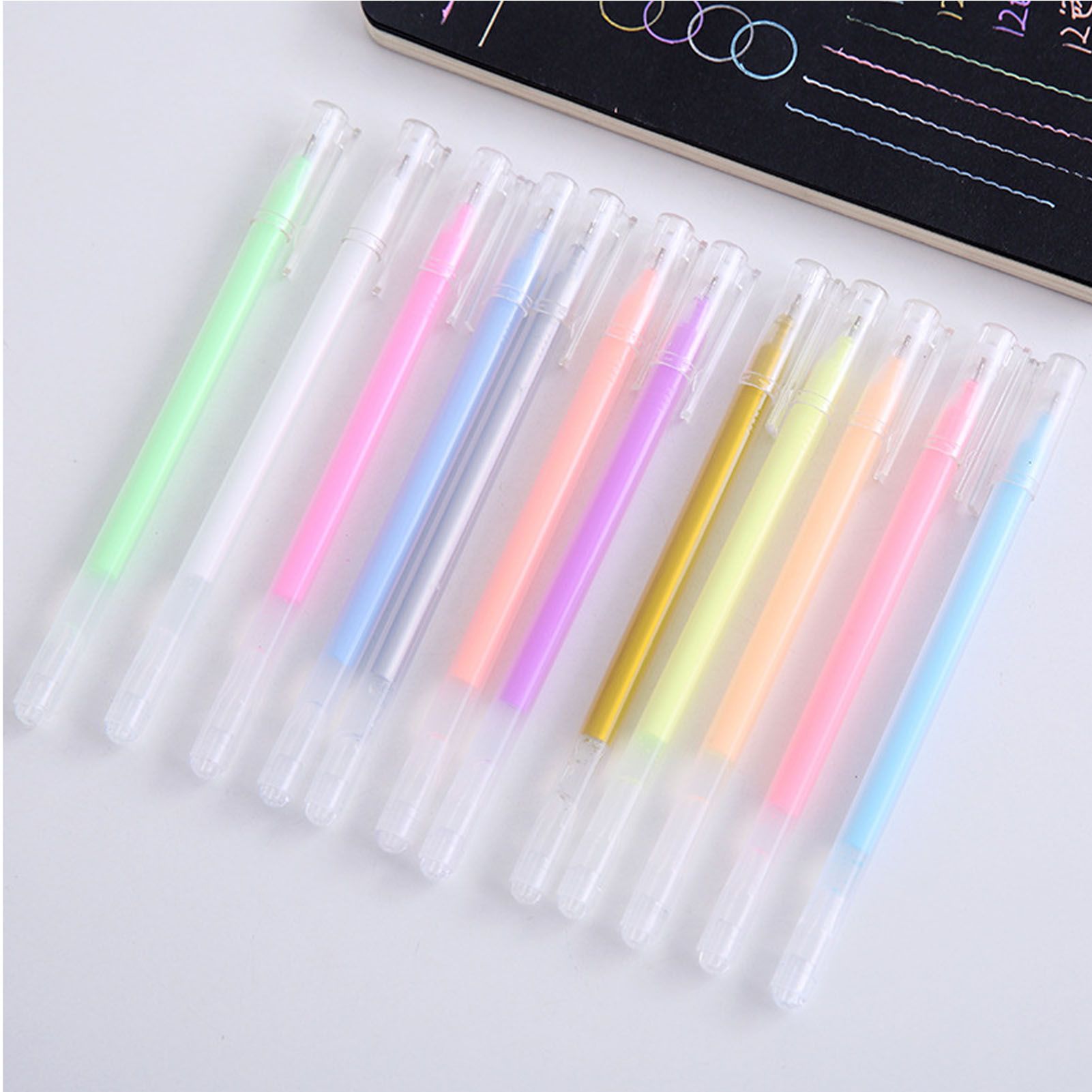 2pcs Highlighters Set Marker Pens Suitable for Journaling Highlighting Underlining Taking Notes Pink - Image 6