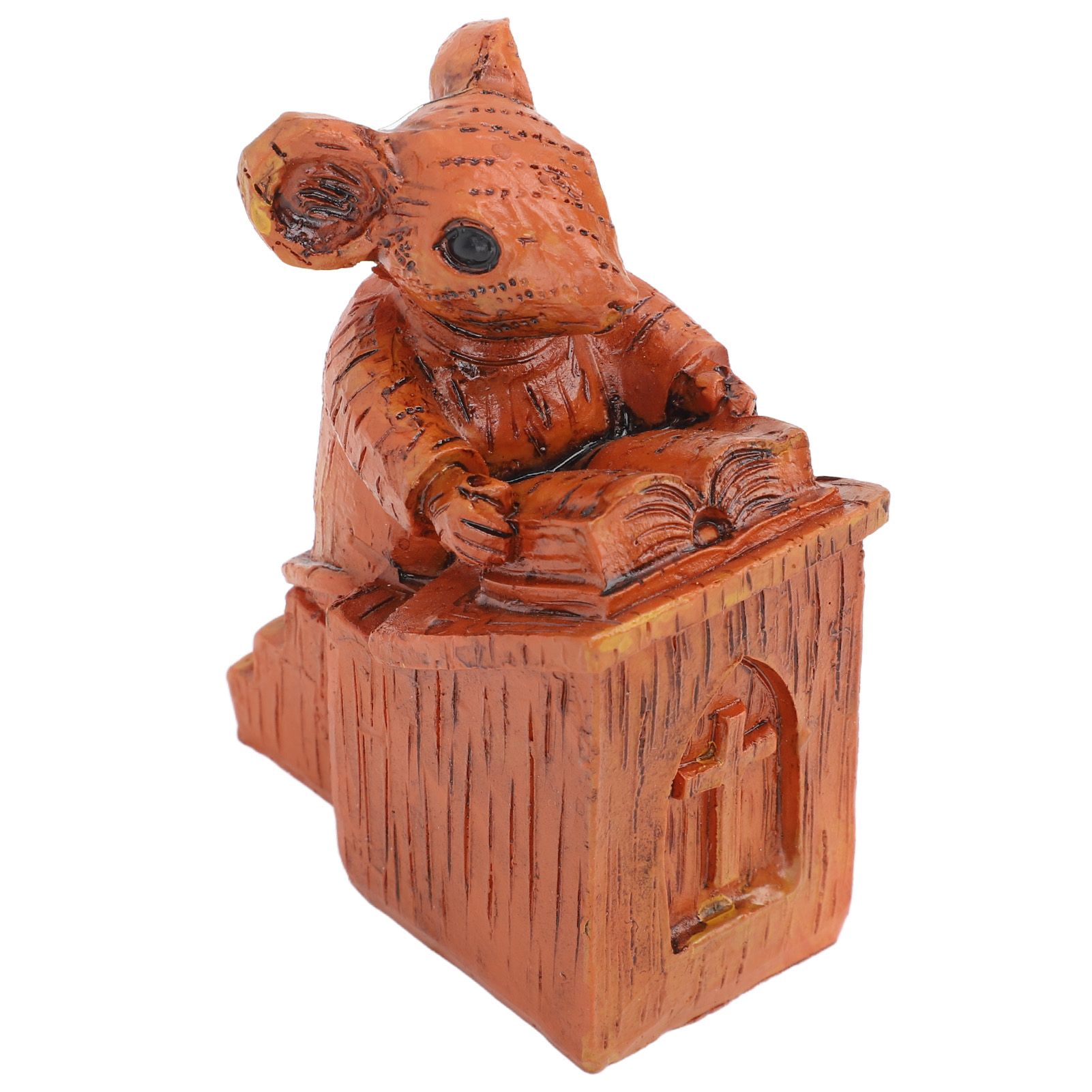 Church Mouse Statue Easy To Clean Brown Resin Church Mouse Resin Sculpture for Home - Image 8
