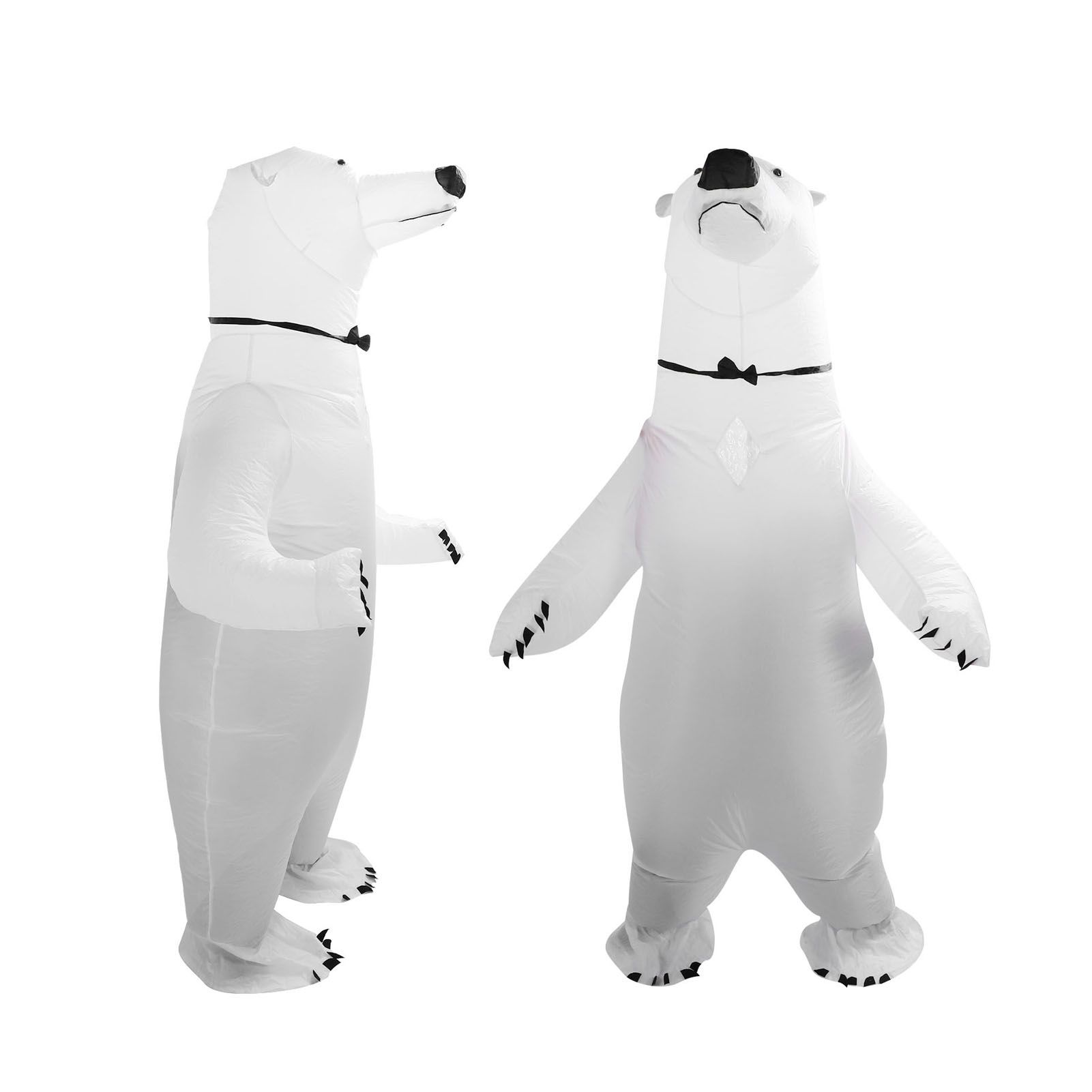 Inflatable Polar Bear Costume Reinforced Stitching Lightweight Reusable Waterproof Blow Up Animal Costumes for Halloween Cosplay - Image 3