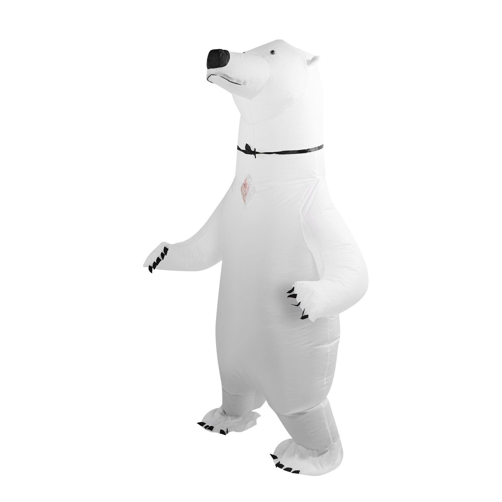 Inflatable Polar Bear Costume Reinforced Stitching Lightweight Reusable Waterproof Blow Up Animal Costumes for Halloween Cosplay - Image 8