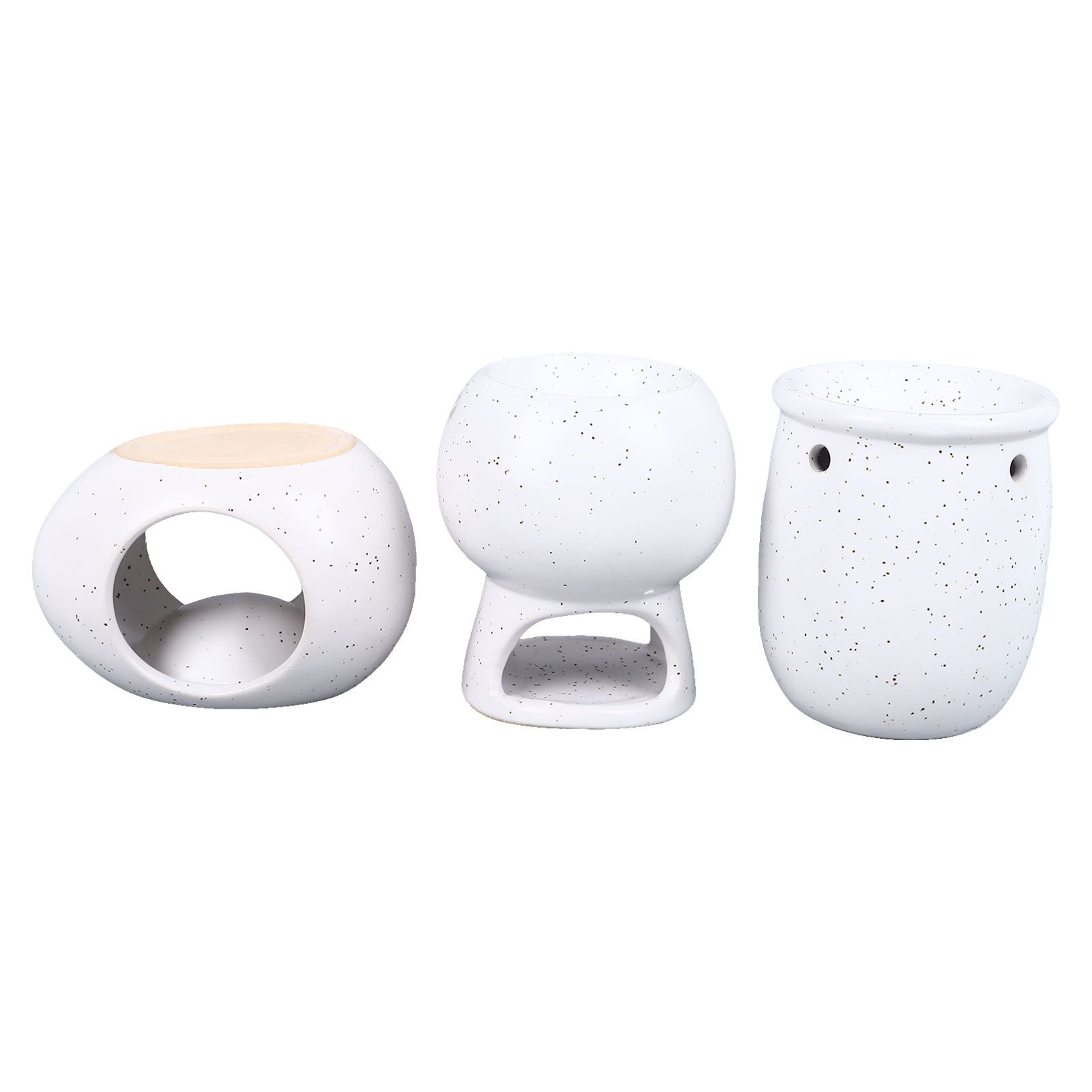 3Pcs Ceramic Tealight Candle Holder Oil Burner Wax Melt Oil Burner for Home Bedroom Decor Christmas Housewarming Gift - Image 5