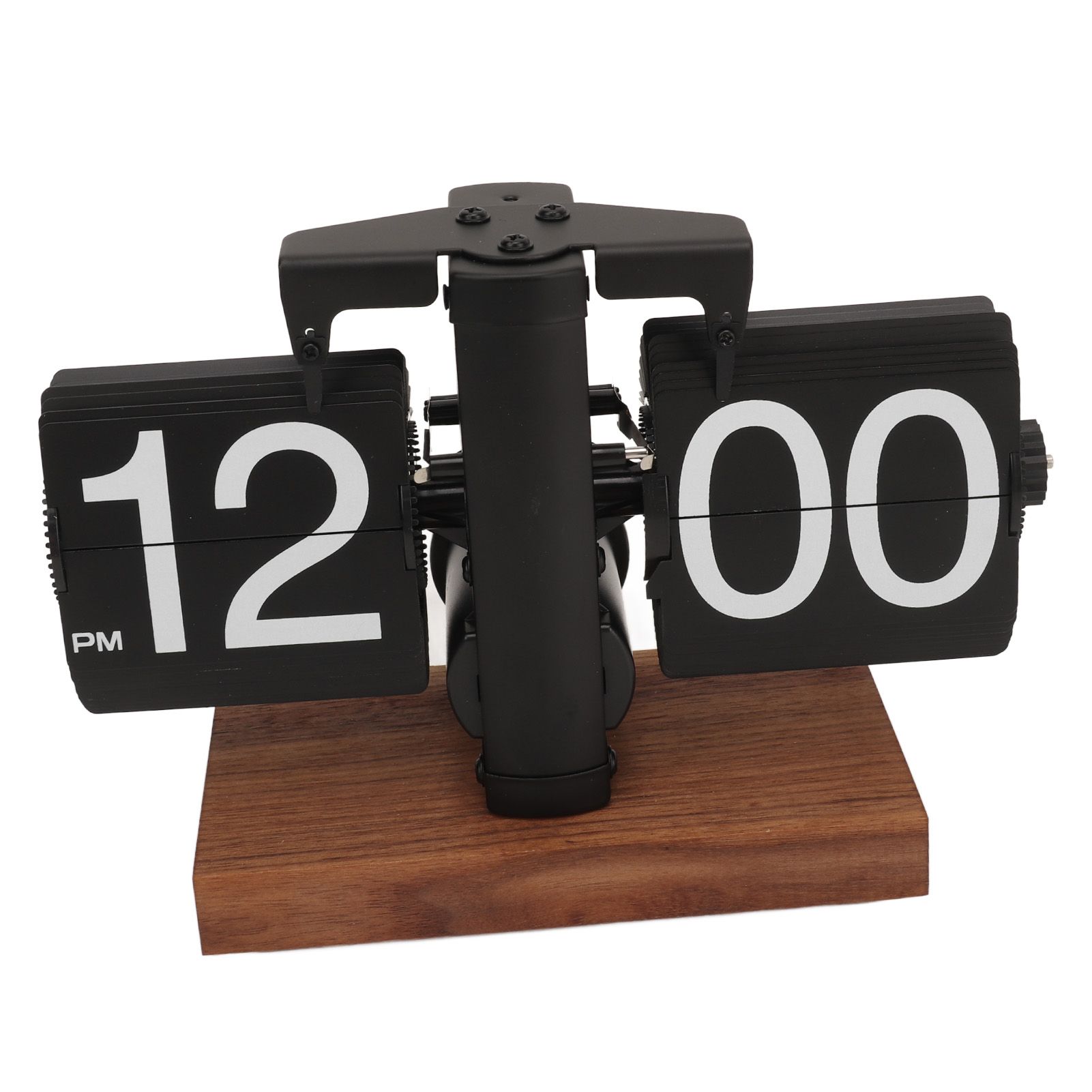 Digital Flip Down Clock Retro Automatic Turning Battery Operated Mechanical Clock for Home Room Office Decoration Black - Image 6