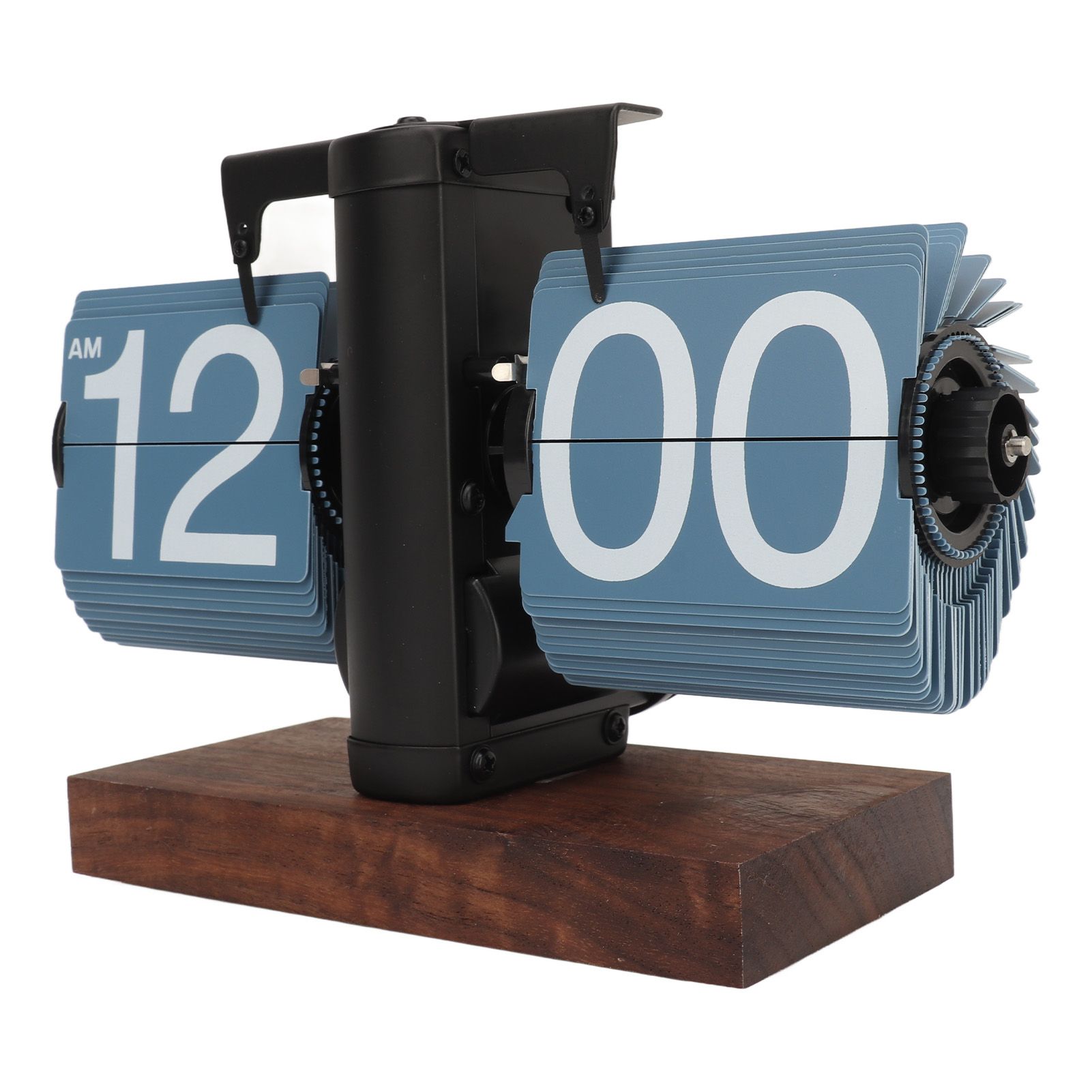 Digital Flip Down Clock Retro Automatic Turning Battery Operated Mechanical Clock for Home Room Office Decoration Blue - Image 6