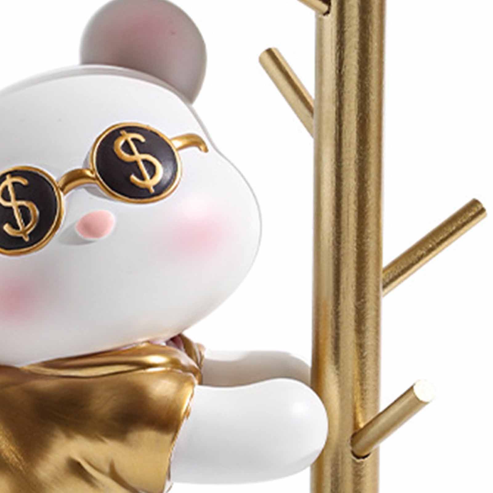 Entryway Key Storage Ornament Cartoon Cute Entryway Key Holder Ornament with Tray for Home Bedroom Alluring Bear 31.5x15x27cm - Image 8