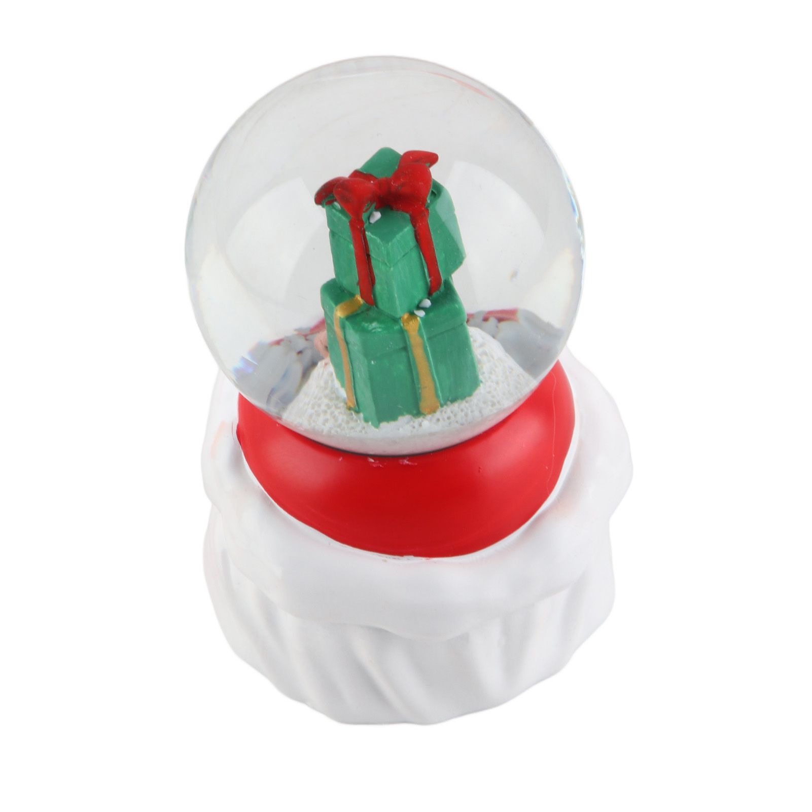 Lighted Christmas Crystal Ball Resin Cute Battery Powered Desktop Christmas Globe Decor Ornament for Home Party Gifts Present - Image 5