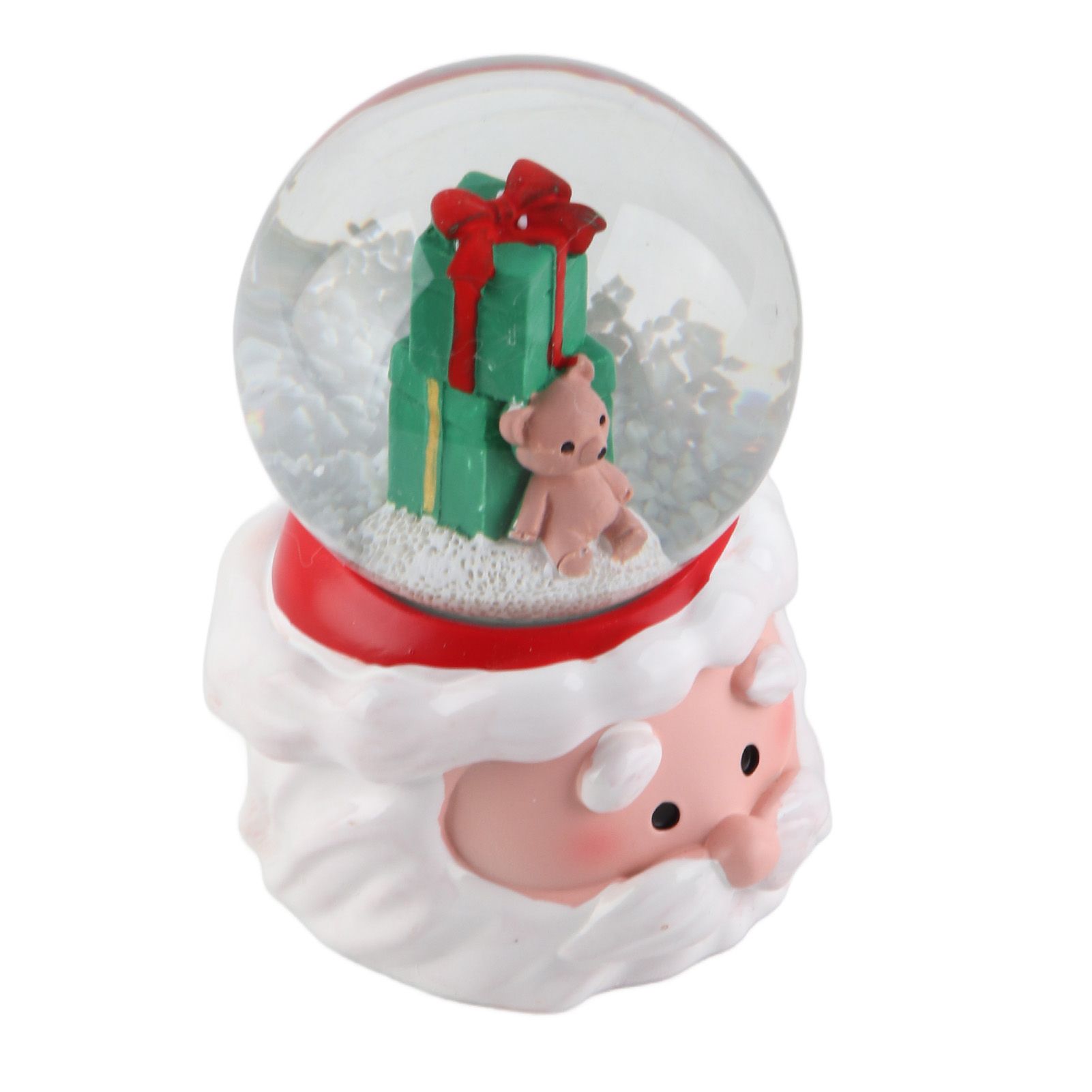 Lighted Christmas Crystal Ball Resin Cute Battery Powered Desktop Christmas Globe Decor Ornament for Home Party Gifts Present - Image 8