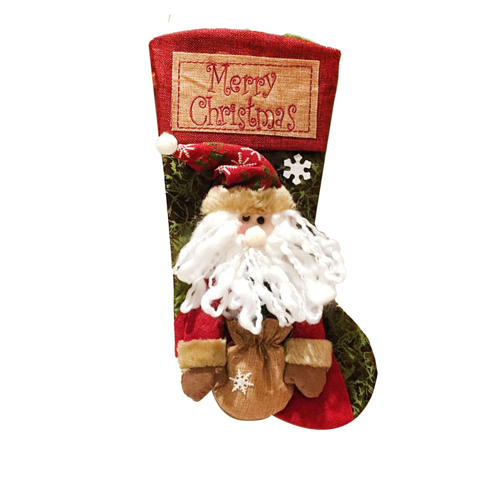 Christmas Stockings Exquisite Handcrafted Personalized Xmas Hanging Stocking for Gift Exchange Party Favor Old Man - Image 2