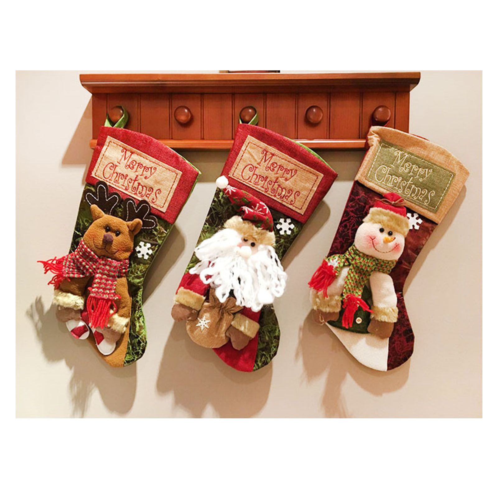 Christmas Stockings Exquisite Handcrafted Personalized Xmas Hanging Stocking for Gift Exchange Party Favor Old Man - Image 8