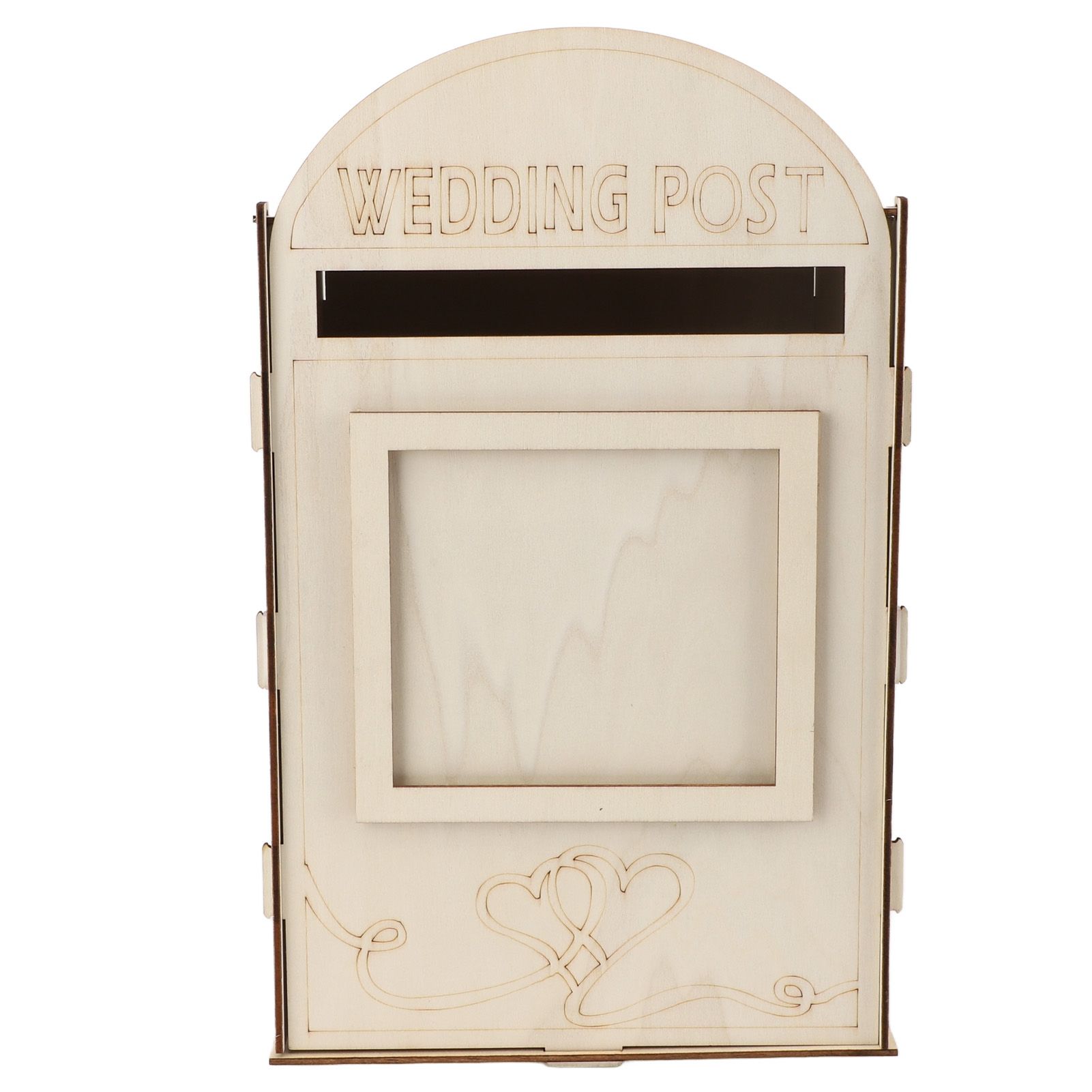 DIY Wooden Wedding Mailbox Post Box with Lock Key for Reception Wedding Anniversary Party Decoration JM01617 - Image 7