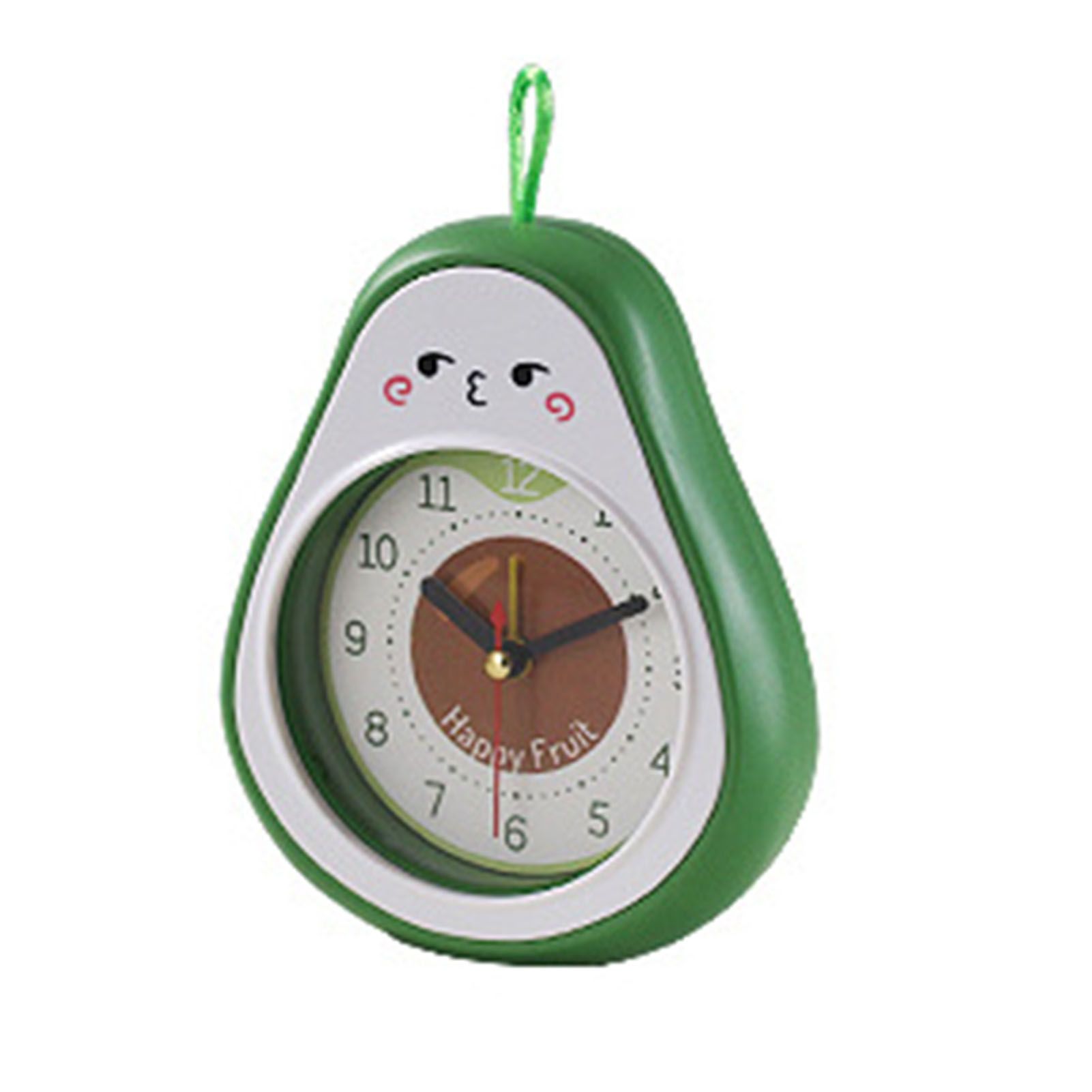 Cartoon Fruit Alarm Clock Kids Alarm Clock Decorative Ornaments Children Gift Student Gift Avocado - Image 1