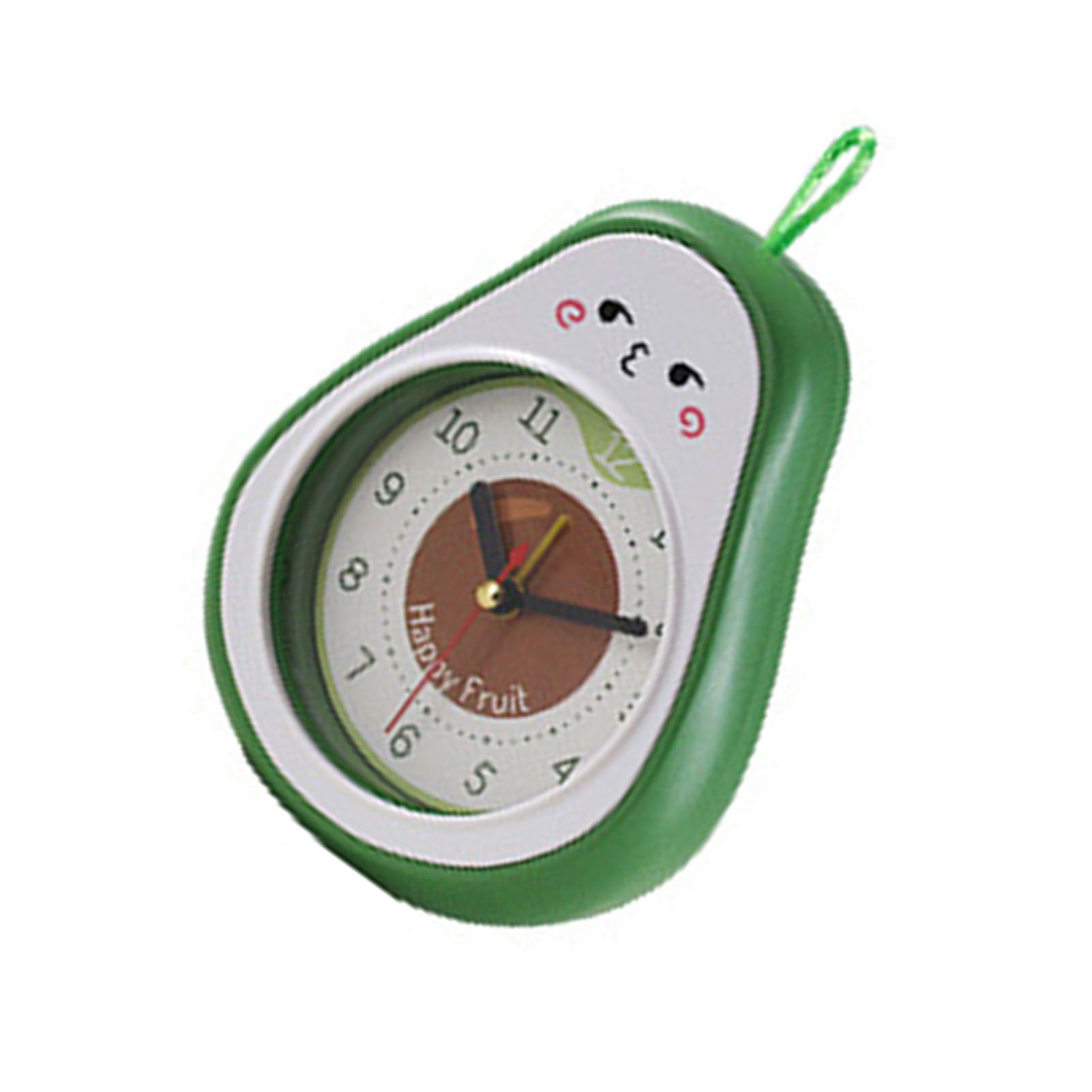 Cartoon Fruit Alarm Clock Kids Alarm Clock Decorative Ornaments Children Gift Student Gift Avocado - Image 2