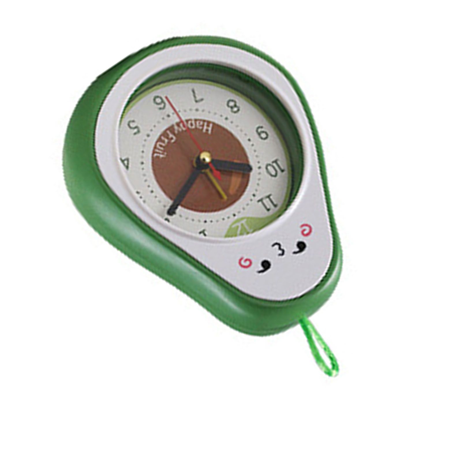 Cartoon Fruit Alarm Clock Kids Alarm Clock Decorative Ornaments Children Gift Student Gift Avocado - Image 4
