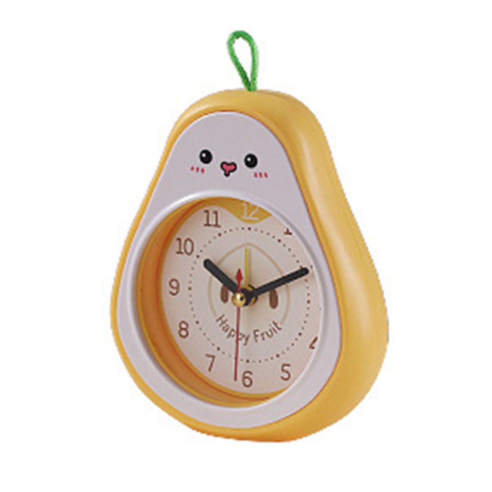 Cartoon Fruit Alarm Clock Kids Alarm Clock Decorative Ornaments Children Gift Student Gift Crystal Pea - Image 3