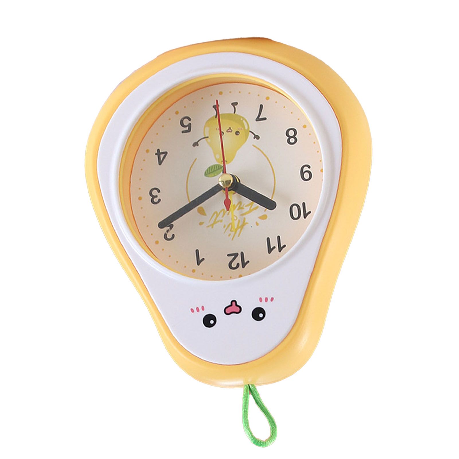 Cartoon Fruit Alarm Clock Kids Alarm Clock Decorative Ornaments Children Gift Student Gift Crystal Pea - Image 4
