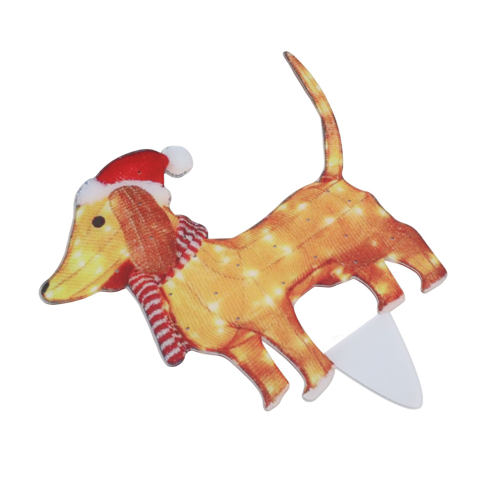 Christmas Dog Yard Decor Light Up with String Light Cute Acrylic Outdoor Animal Decorations for Porch Lawn 05 - Image 6