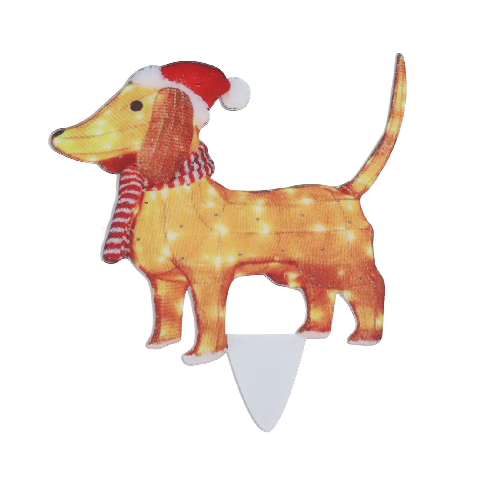 Christmas Dog Yard Decor Light Up with String Light Cute Acrylic Outdoor Animal Decorations for Porch Lawn 05 - Image 7