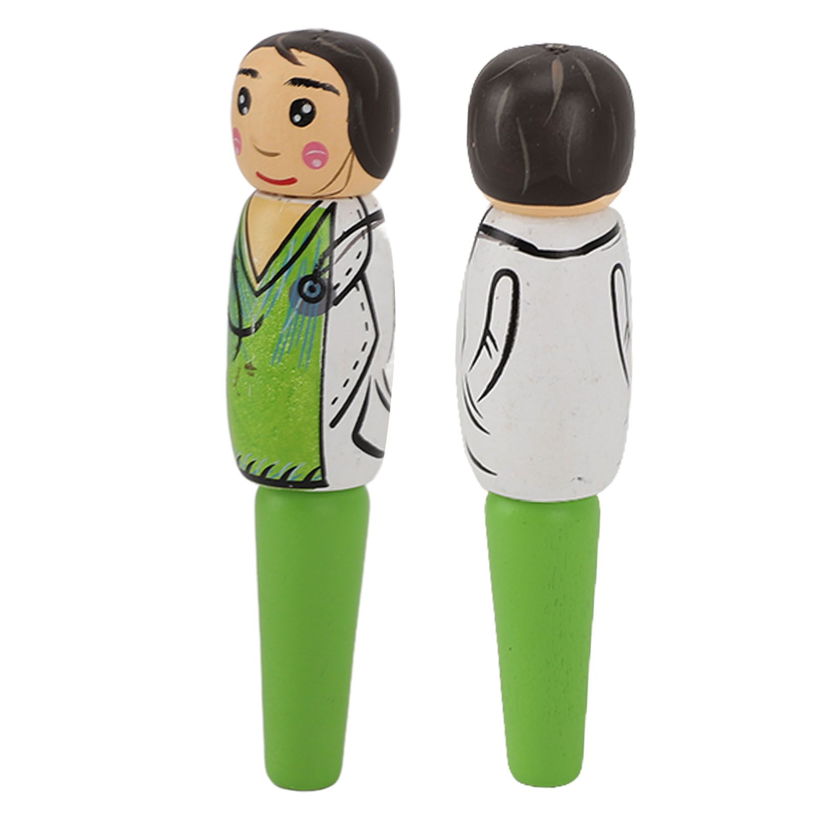 Puppet Pen Wooden Unique Ballpoint Cartoon Doctor Shape Ink Pen for Silly Gifts Stand Up Pen Decoration - Image 2
