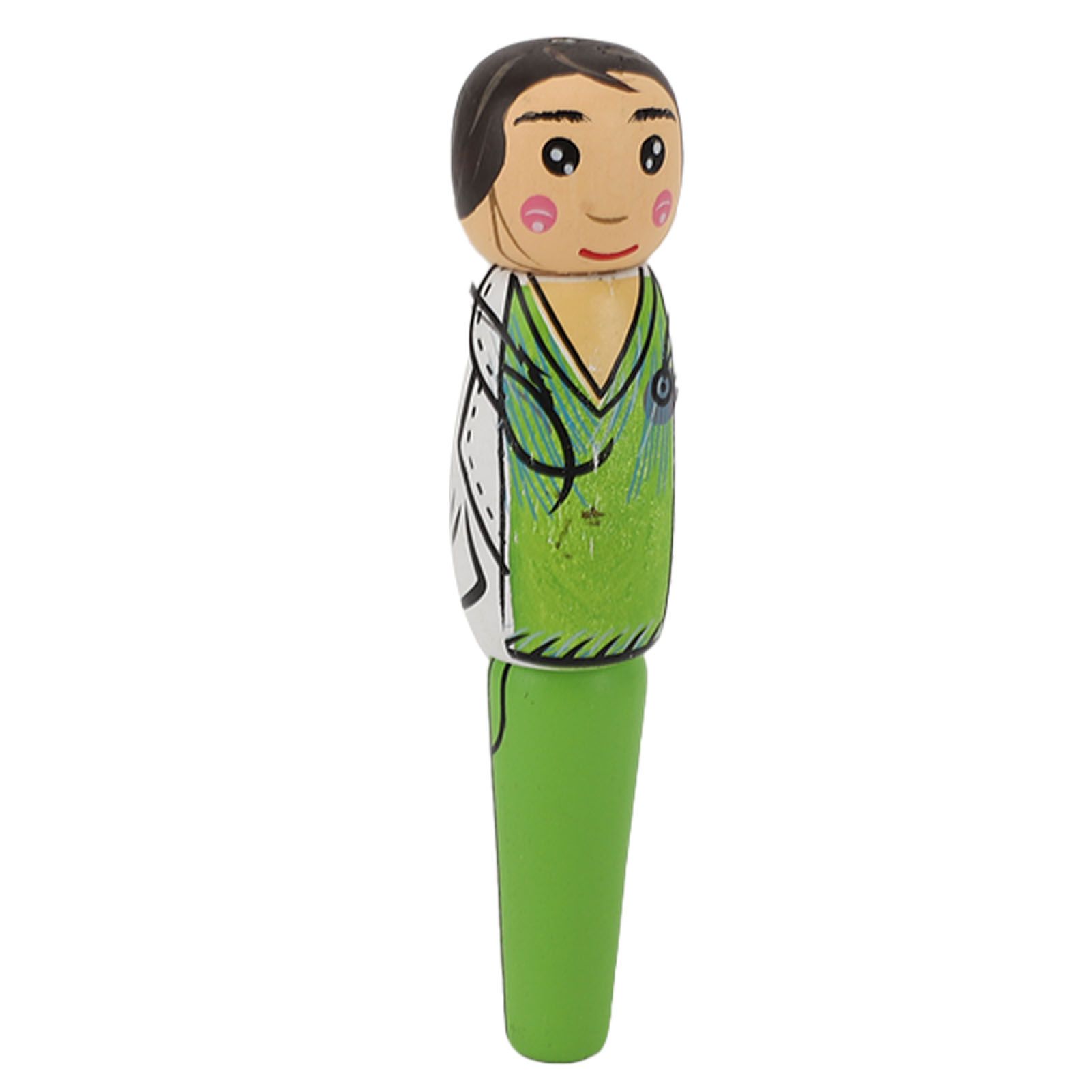 Puppet Pen Wooden Unique Ballpoint Cartoon Doctor Shape Ink Pen for Silly Gifts Stand Up Pen Decoration - Image 5