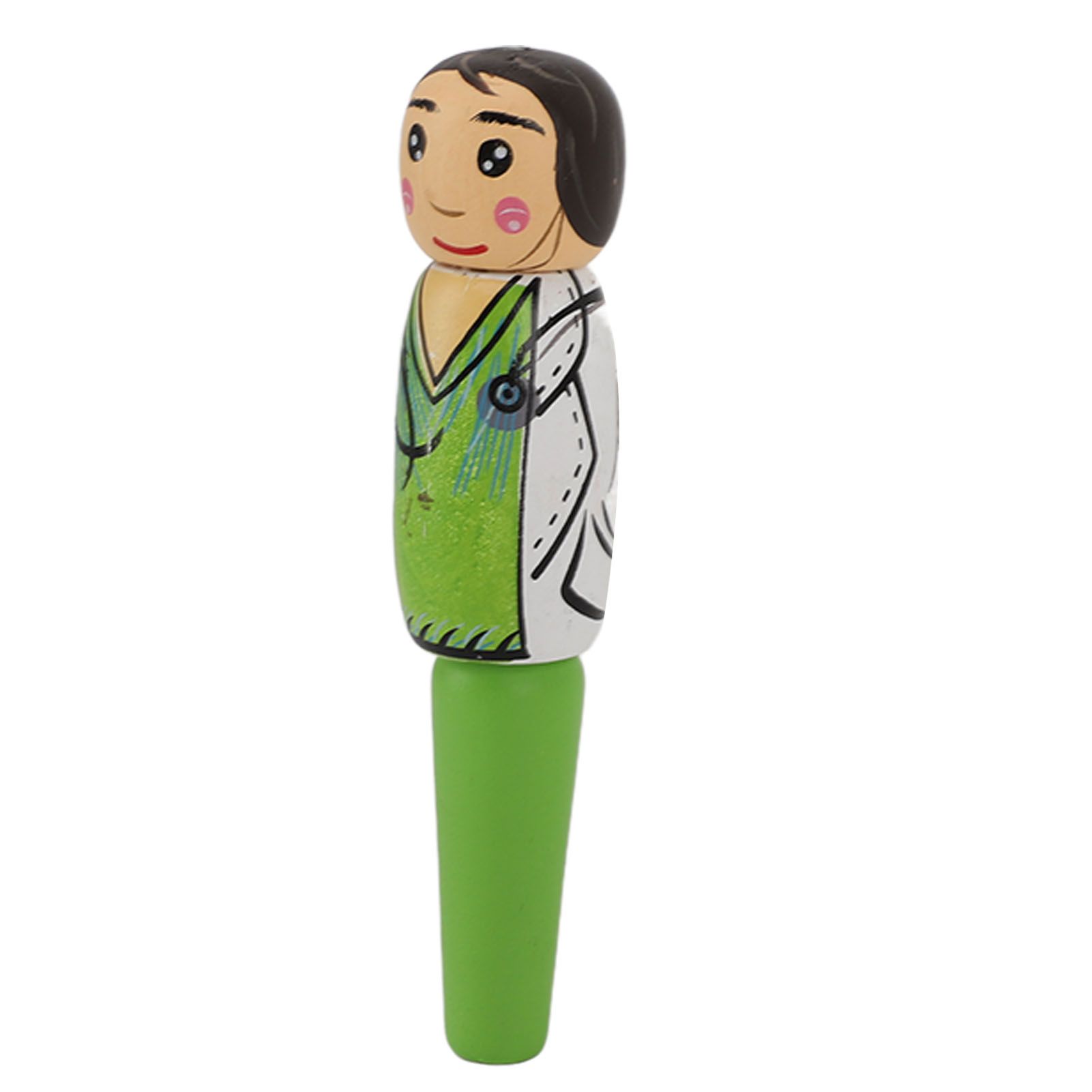 Puppet Pen Wooden Unique Ballpoint Cartoon Doctor Shape Ink Pen for Silly Gifts Stand Up Pen Decoration - Image 6