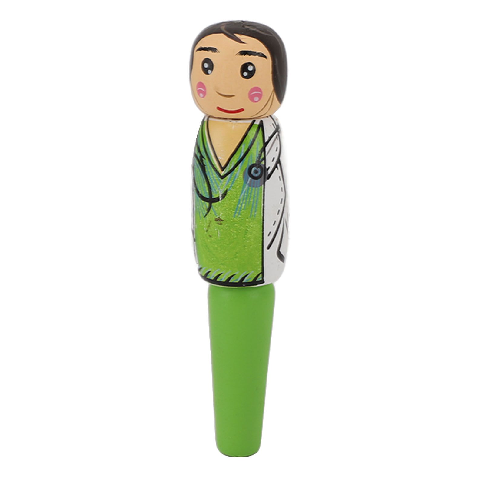 Puppet Pen Wooden Unique Ballpoint Cartoon Doctor Shape Ink Pen for Silly Gifts Stand Up Pen Decoration - Image 7