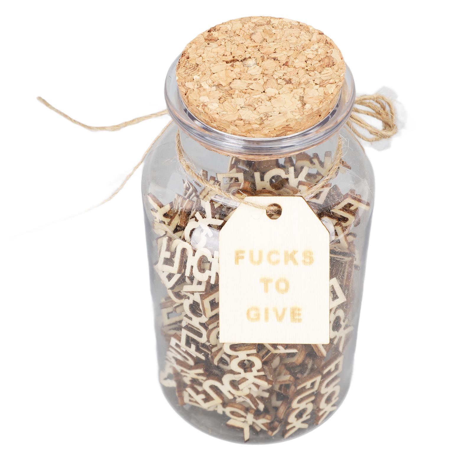 100PCS Jar of Fucks Mini Fucks to Give Wooden Letters Funny Gifts for DIY Crafts Scrapbooking Birthday Valentine's Day Anniversary Christmas - Image 3