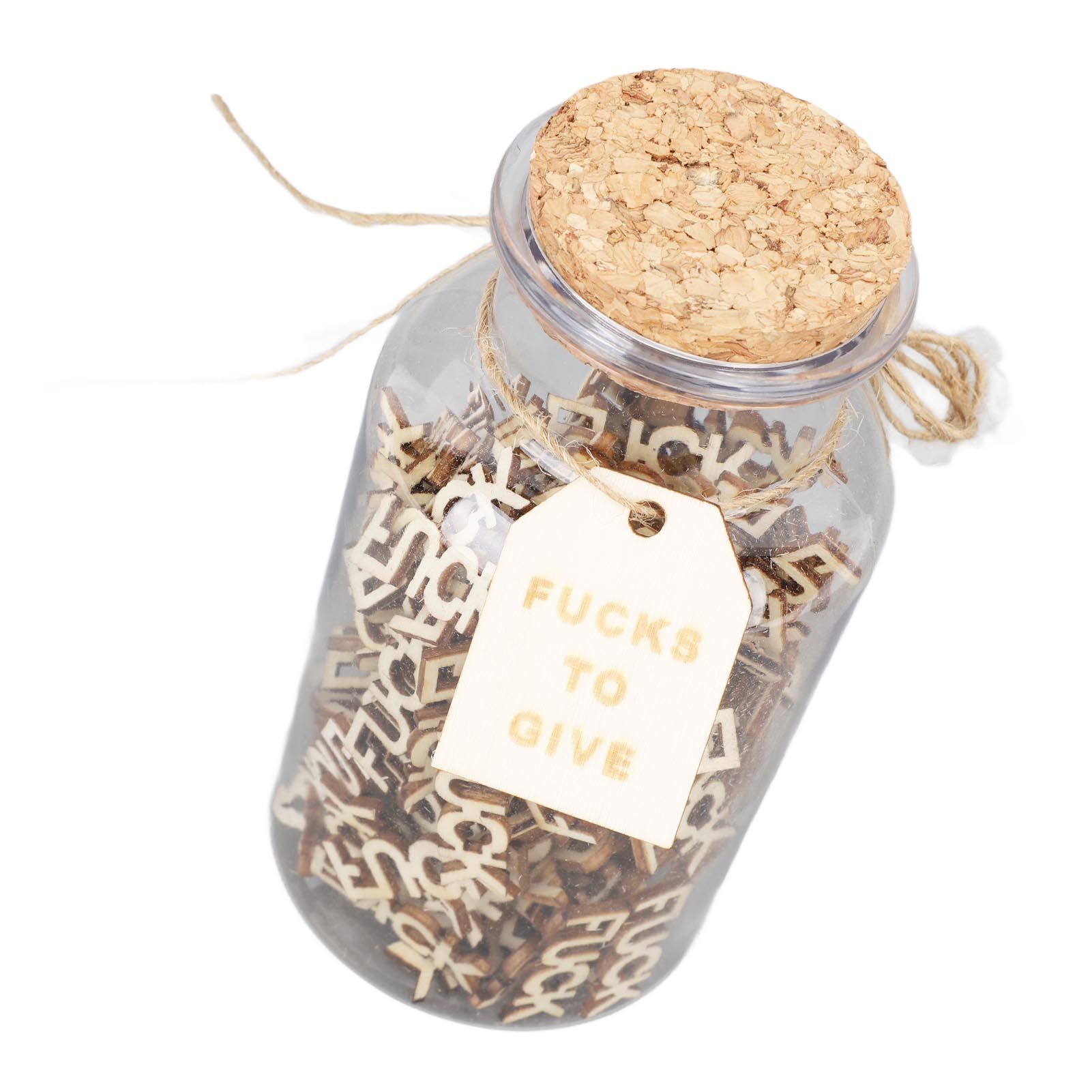 100PCS Jar of Fucks Mini Fucks to Give Wooden Letters Funny Gifts for DIY Crafts Scrapbooking Birthday Valentine's Day Anniversary Christmas - Image 5