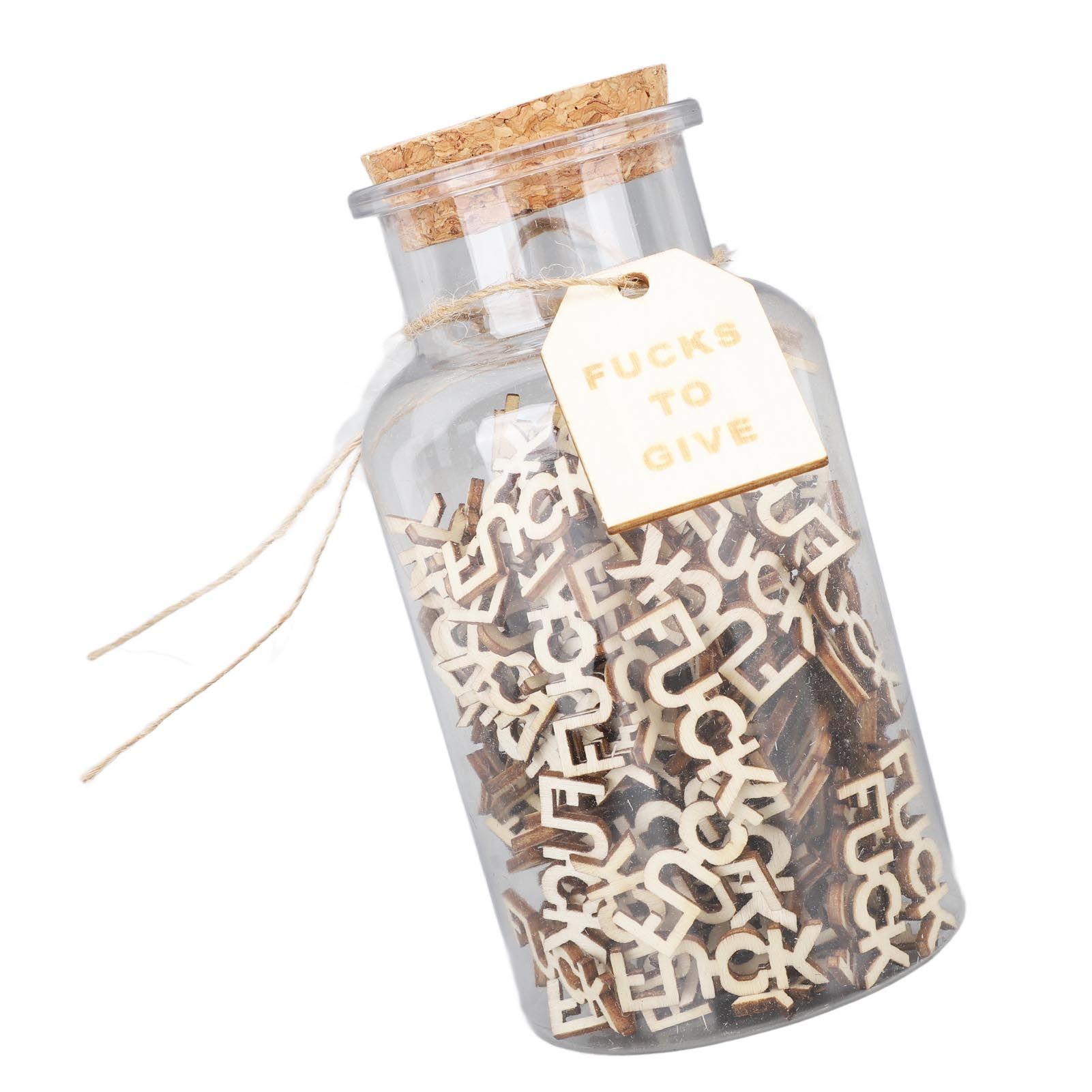 100PCS Jar of Fucks Mini Fucks to Give Wooden Letters Funny Gifts for DIY Crafts Scrapbooking Birthday Valentine's Day Anniversary Christmas - Image 6