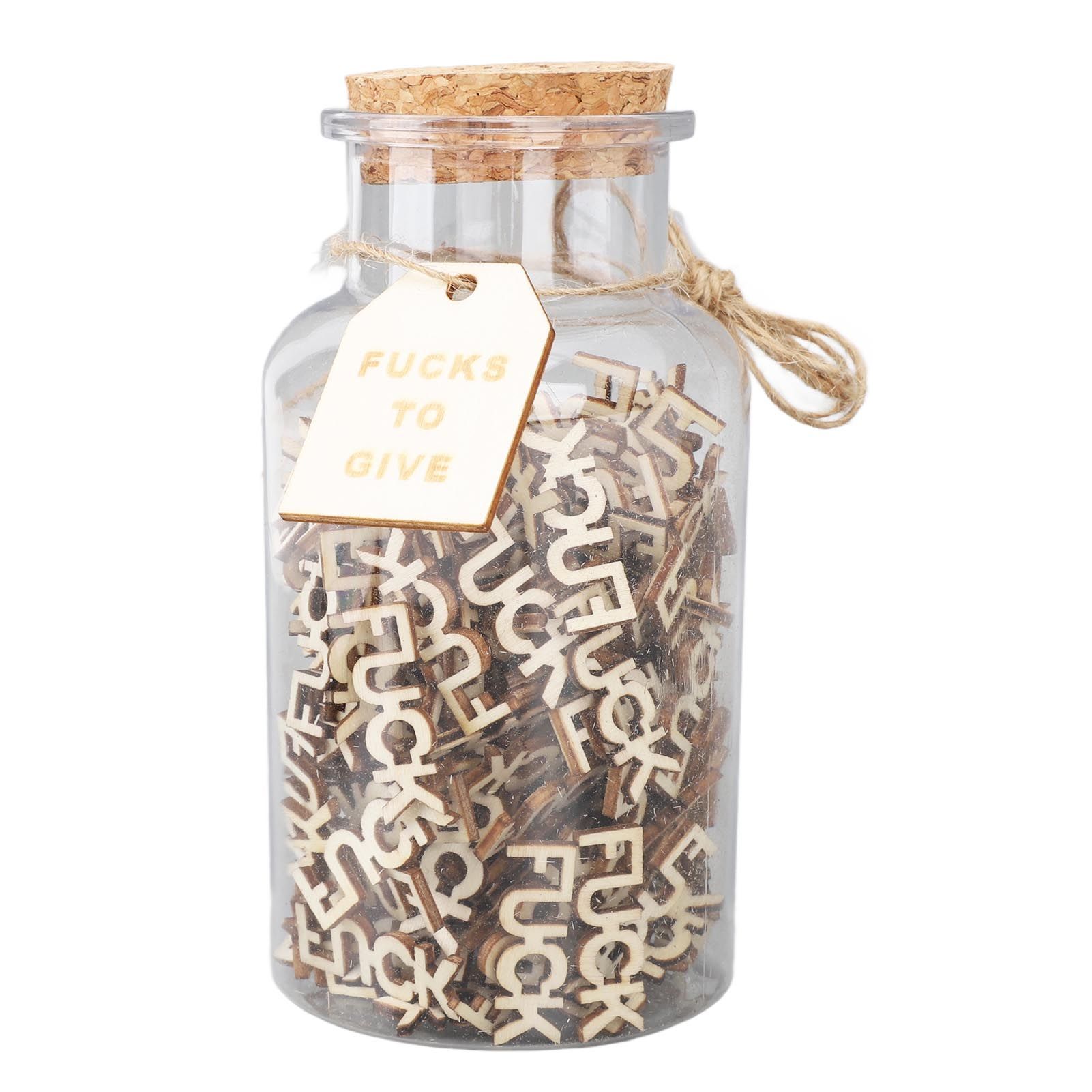 100PCS Jar of Fucks Mini Fucks to Give Wooden Letters Funny Gifts for DIY Crafts Scrapbooking Birthday Valentine's Day Anniversary Christmas - Image 8
