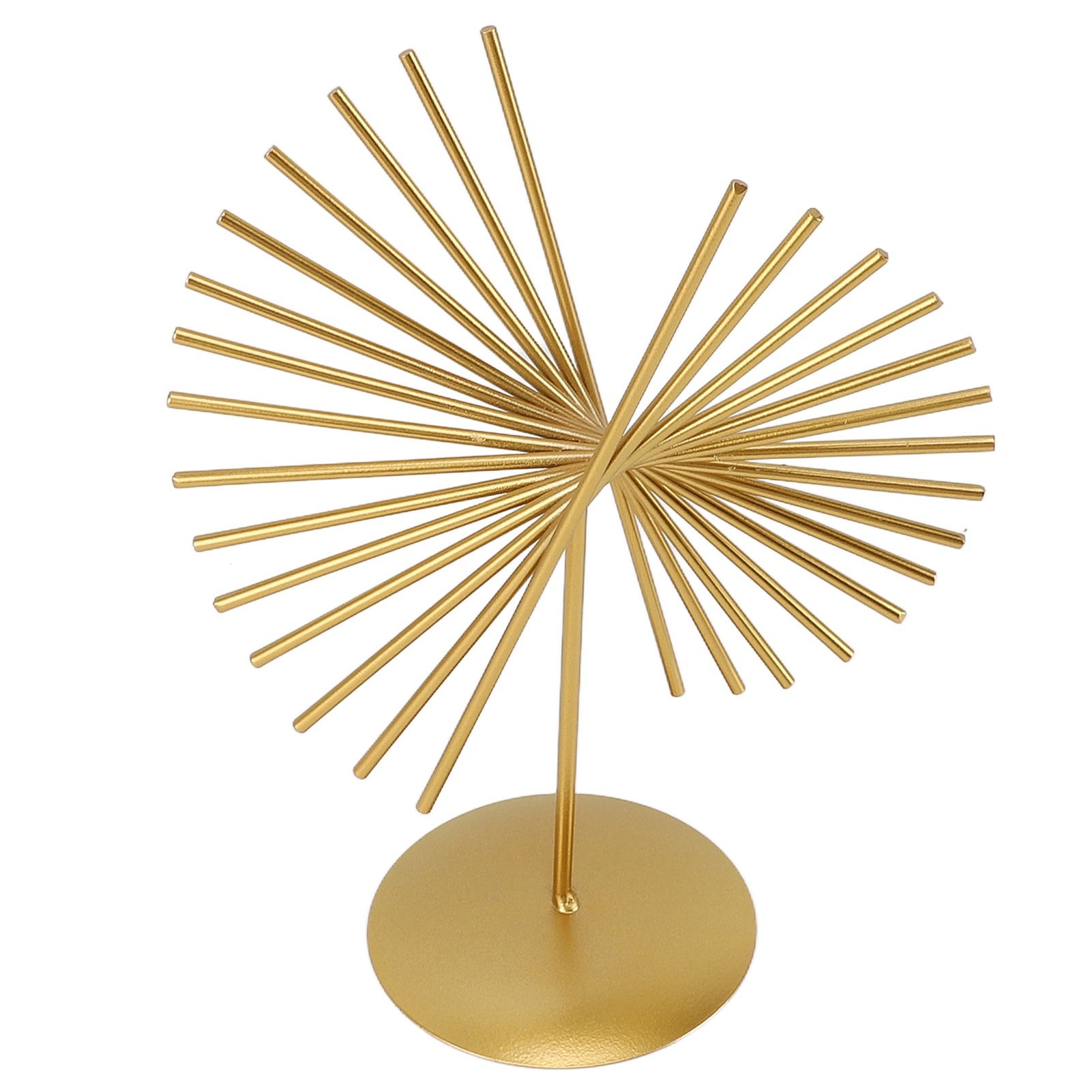 Abstract Ornament Light Luxury Metal Geometric Lines Sculpture Decoration with Base for Home Livingroom Office - Image 6